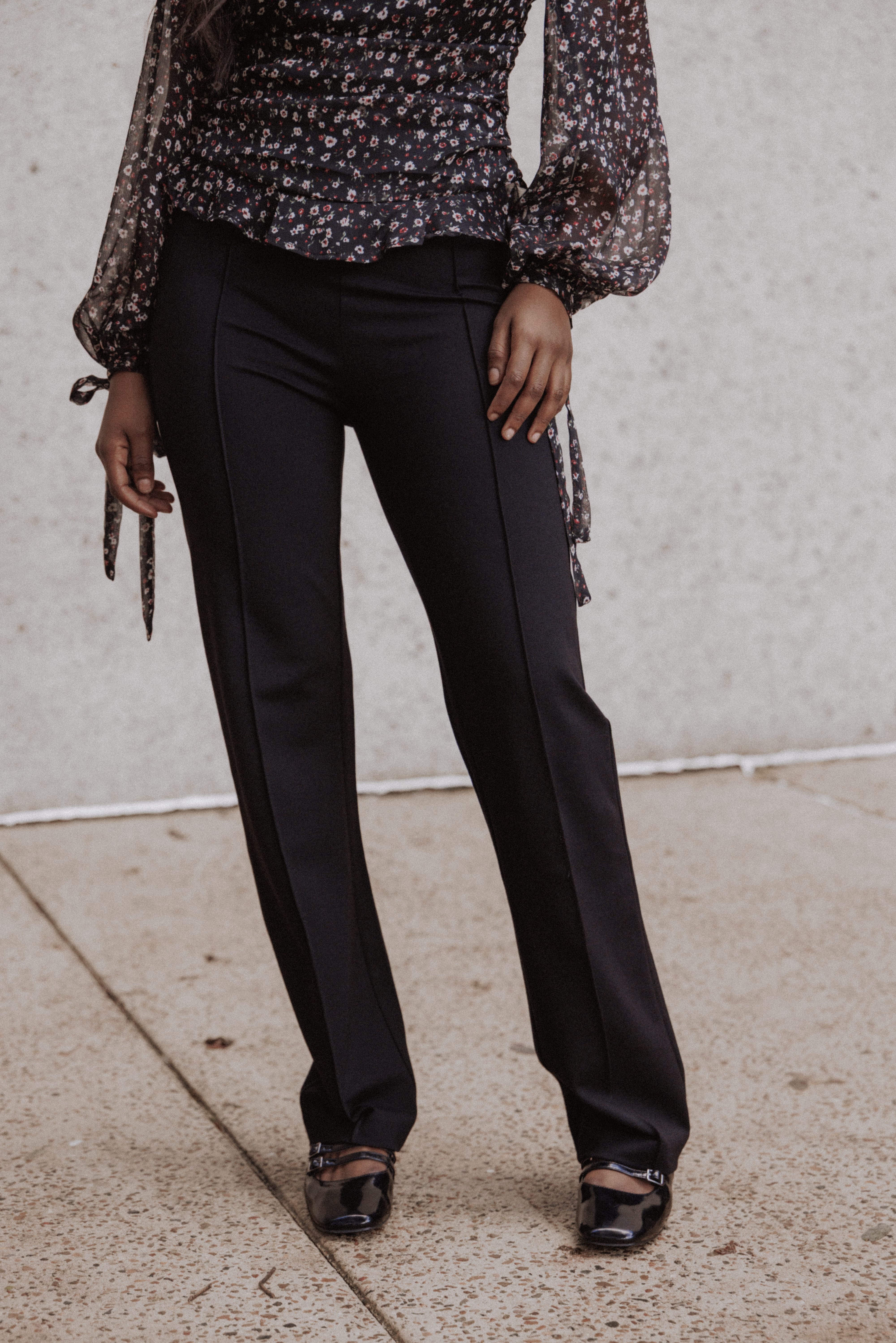 BOTTOMS Beth Ponte Pants - Black