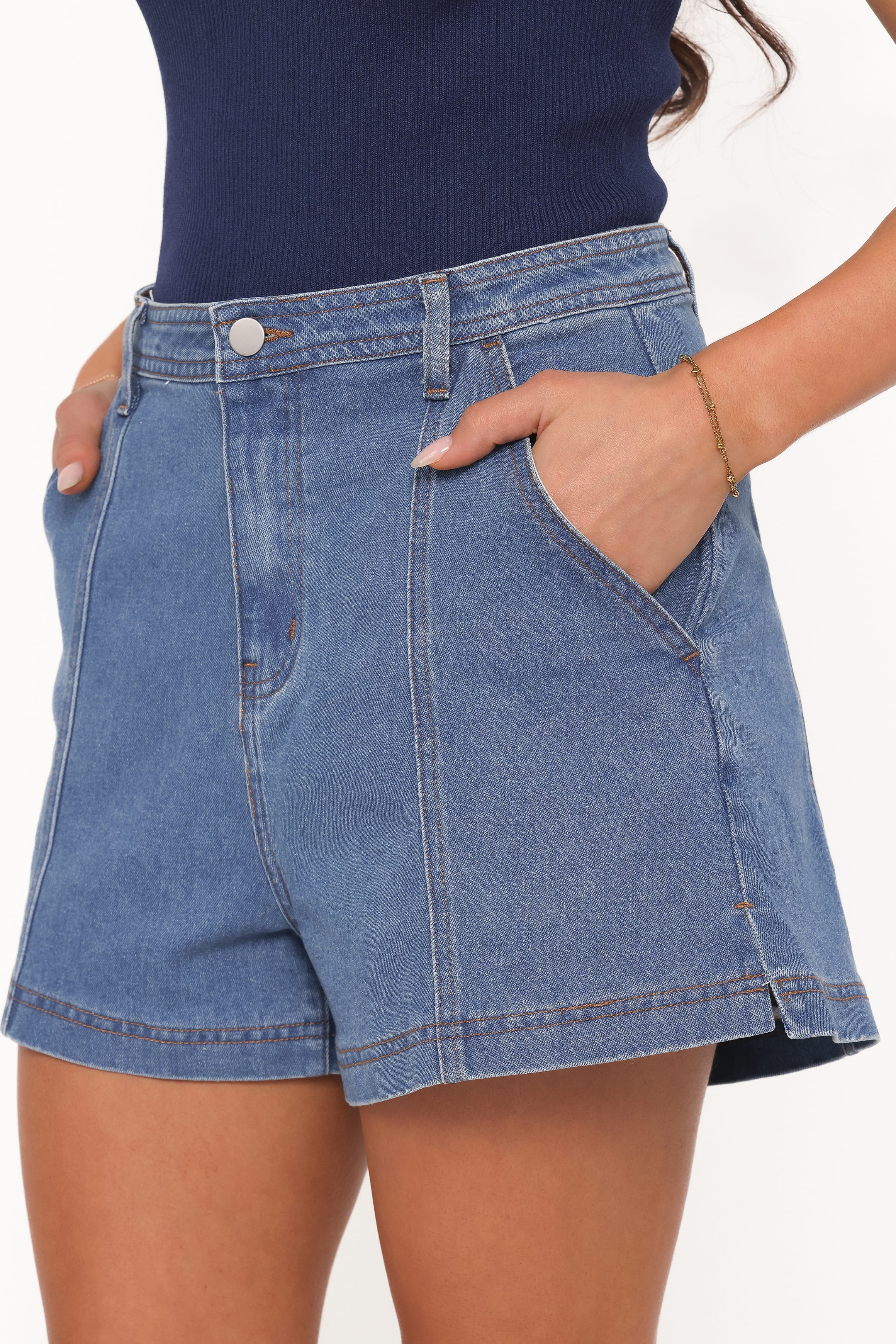 BOTTOMS Carlina Denim Shorts - Medium Wash