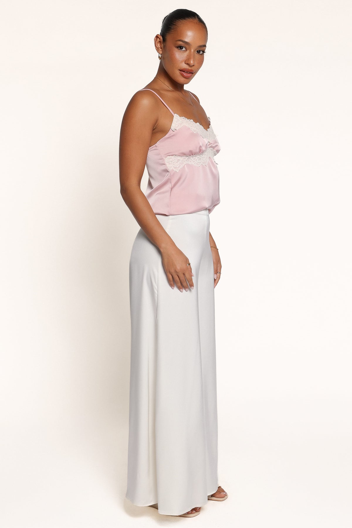 BOTTOMS Charmer Wide Leg Pant - Ivory