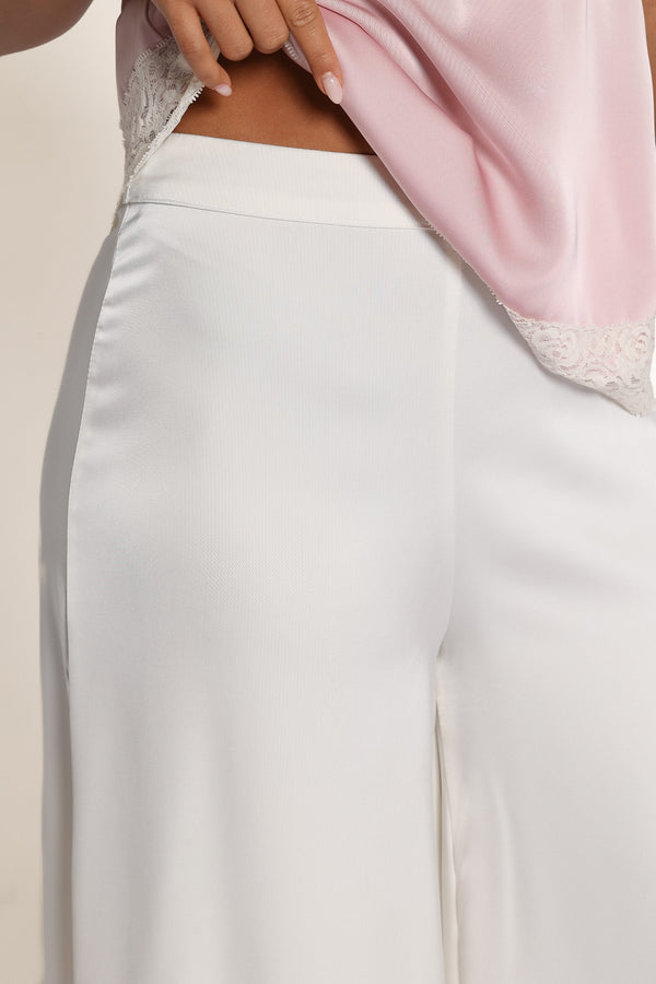 BOTTOMS Charmer Wide Leg Pant - Ivory