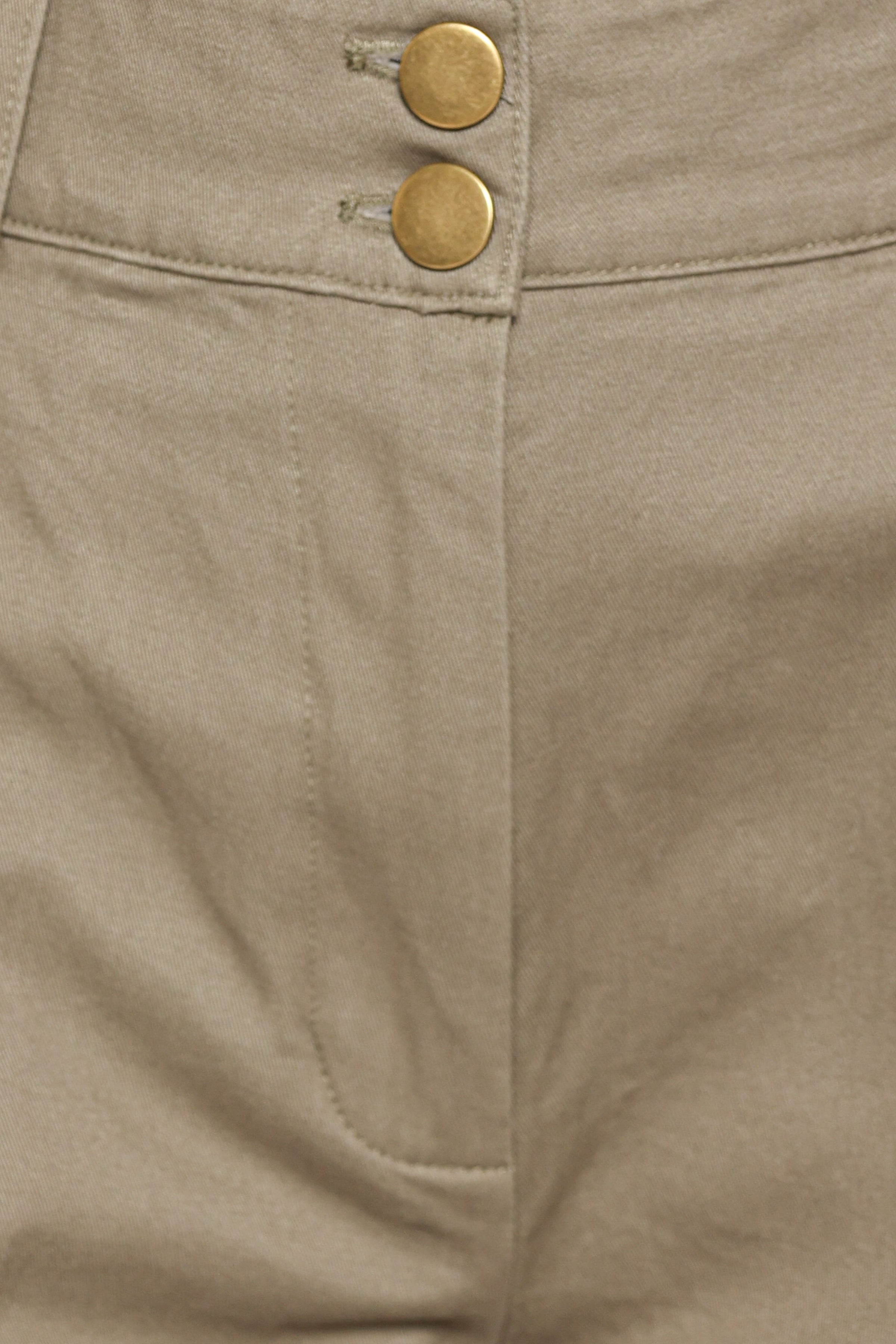 BOTTOMS Hilda Tapered Trouser Pants - Khaki