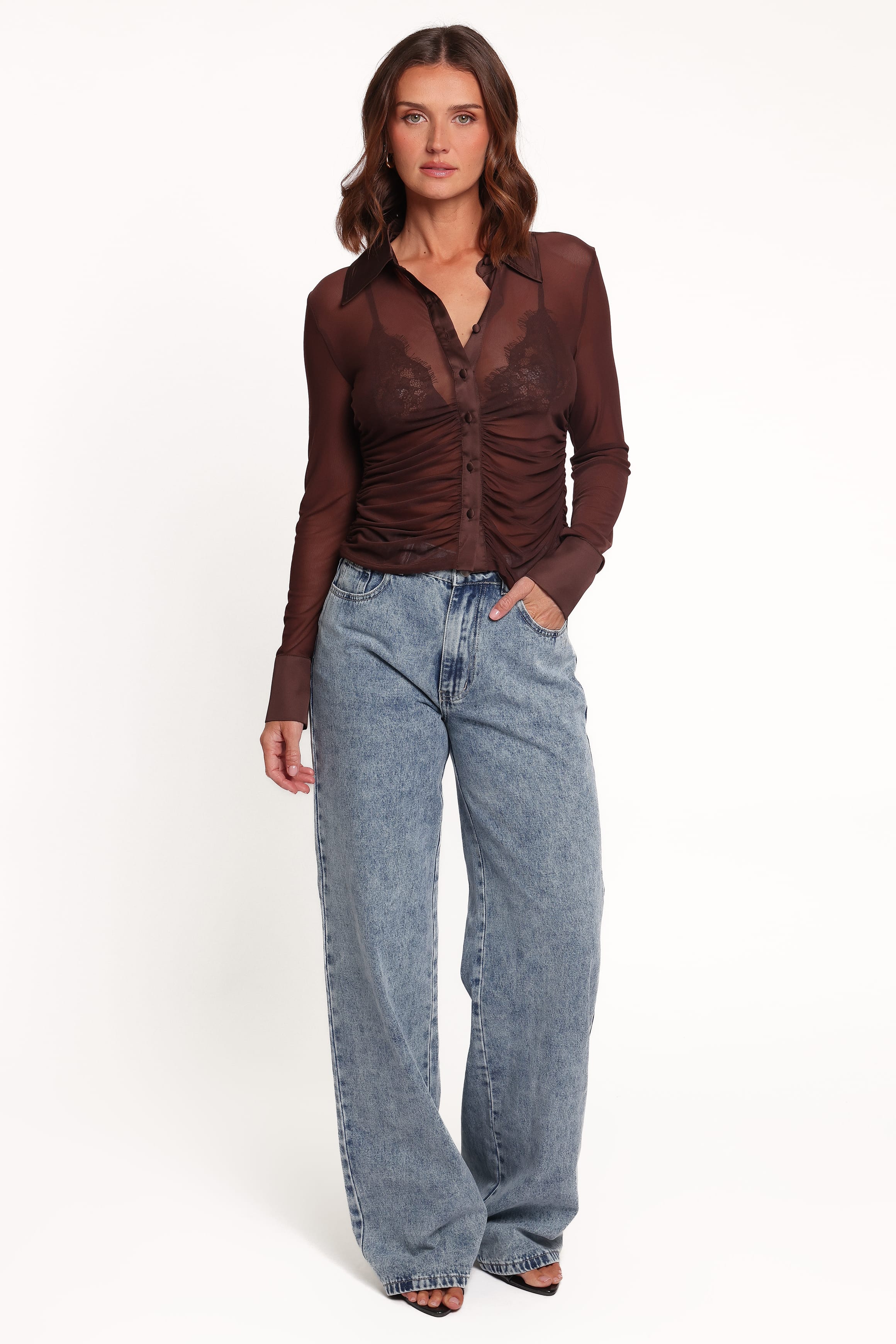 BOTTOMS Kendall Straight Leg Jeans - Medium Wash