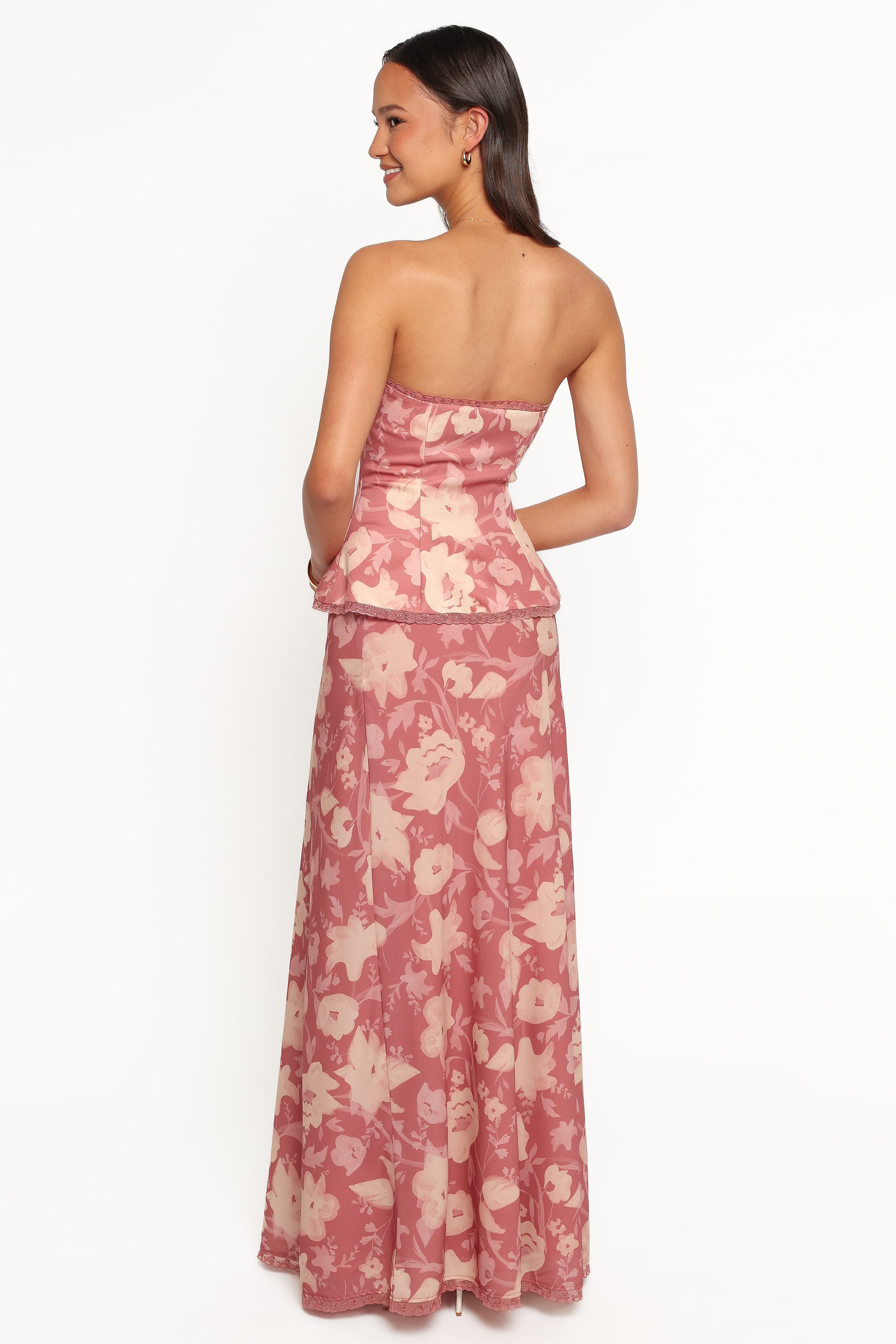 BOTTOMS Mera Maxi Skirt - Terracotta Floral