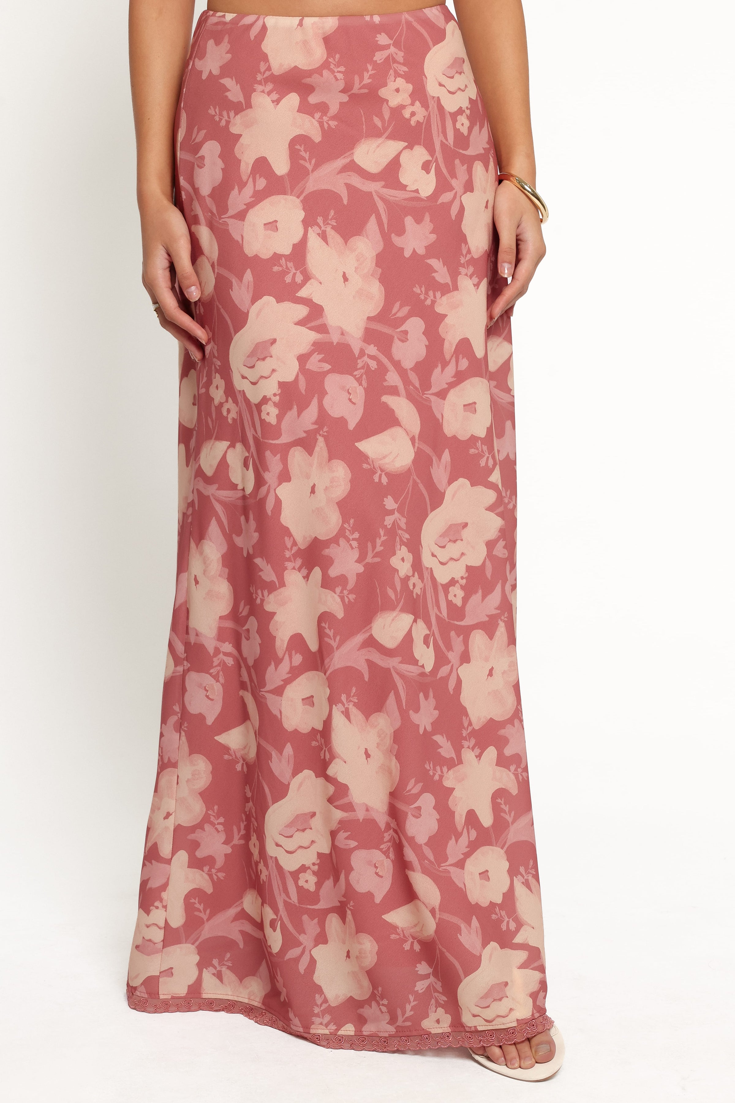 BOTTOMS Mera Maxi Skirt - Terracotta Floral