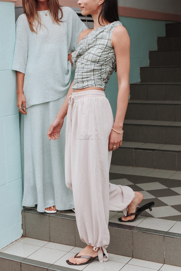 BOTTOMS Nara Balloon Hem Pants - Oatmeal