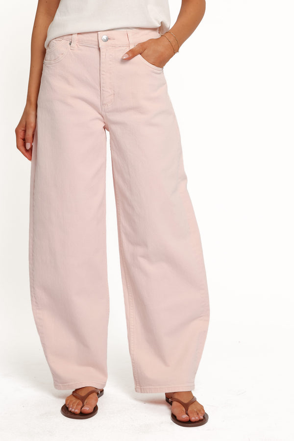 BOTTOMS Rollas Gigi Barrel Jeans - Petal