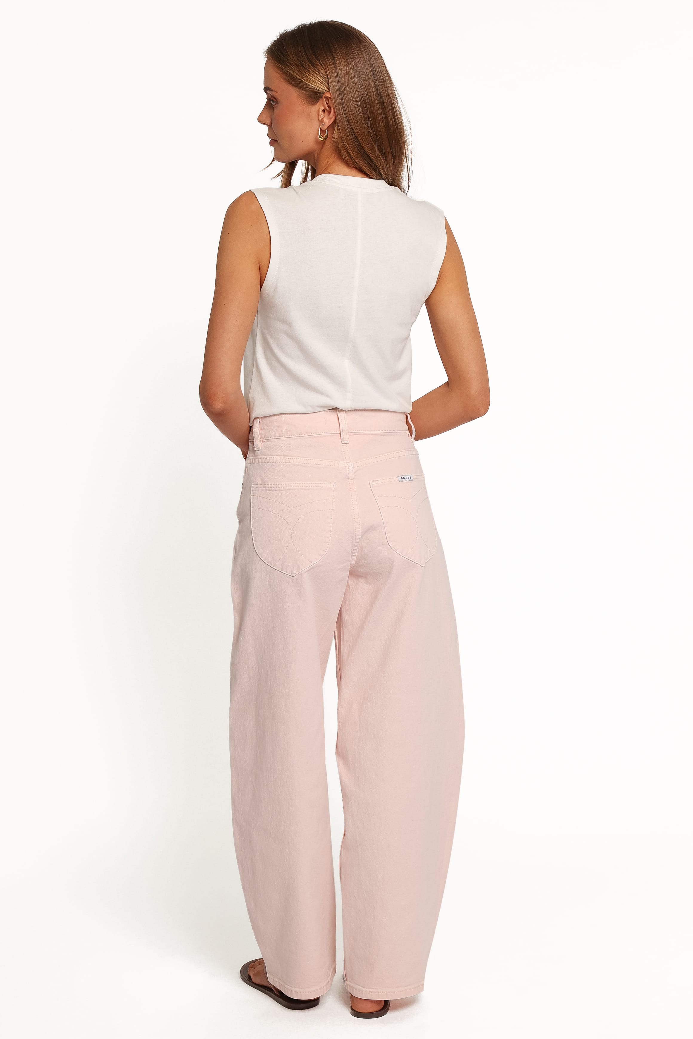 BOTTOMS Rollas Gigi Barrel Jeans - Petal