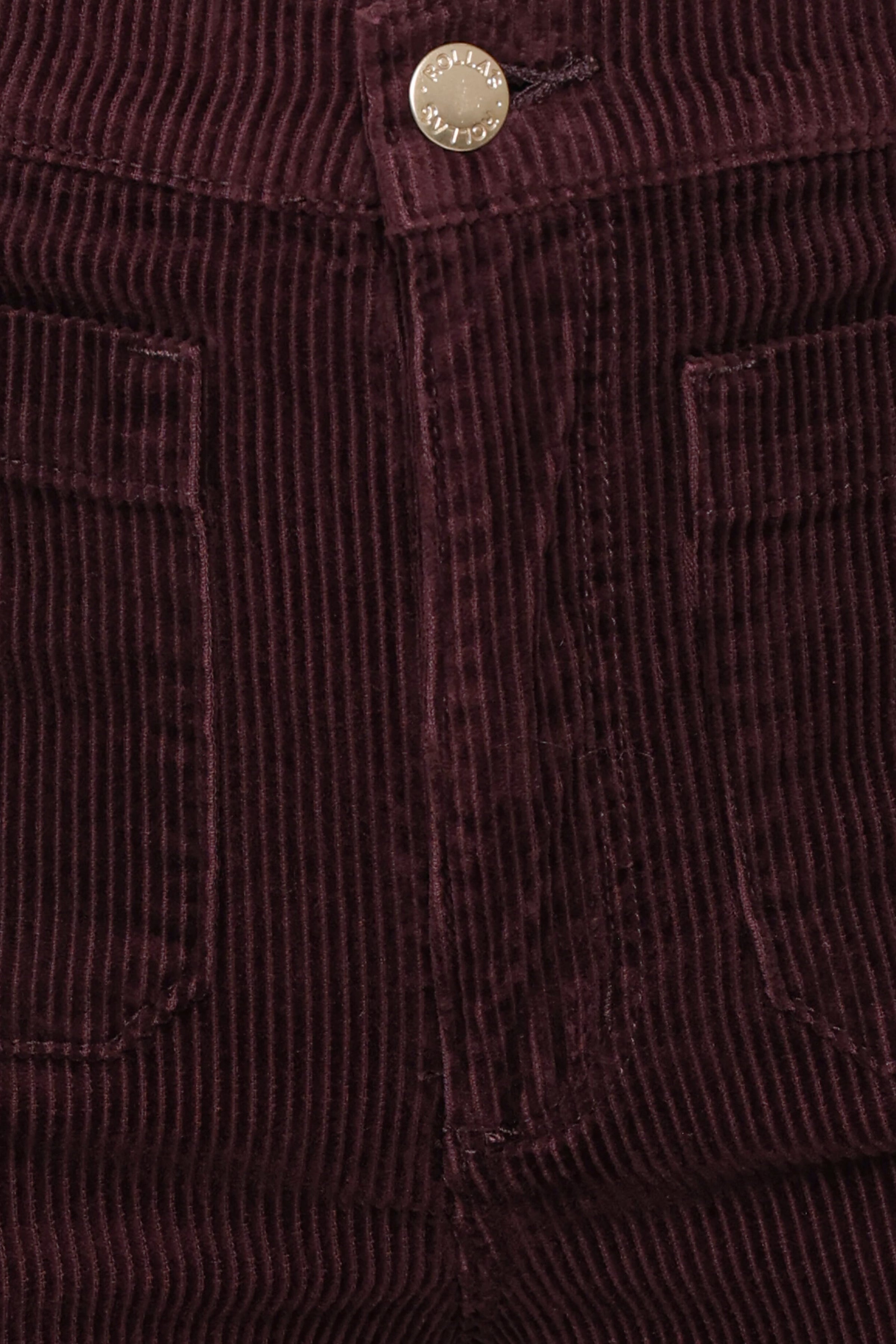 BOTTOMS Rollas Relaxed Sailor Long Jeans - Cord Dark Cherry