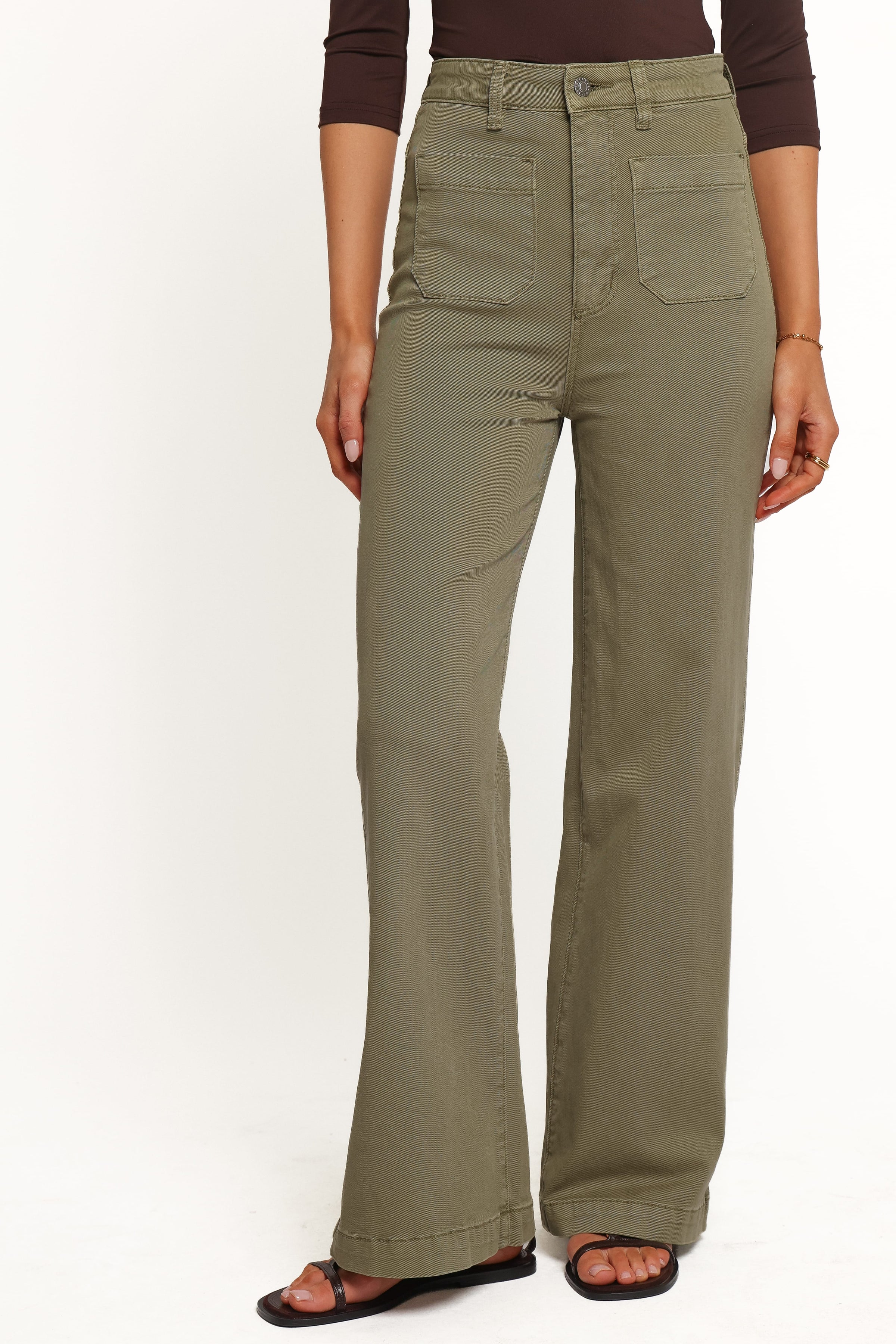 BOTTOMS Rollas Sailor Jeans - Summer Olive