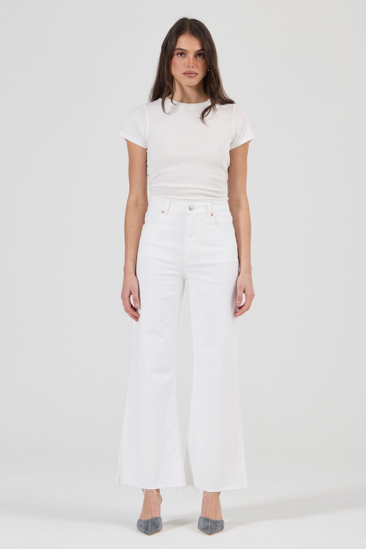 BOTTOMS Rollas Sailor Scoop Jeans - Vintage White
