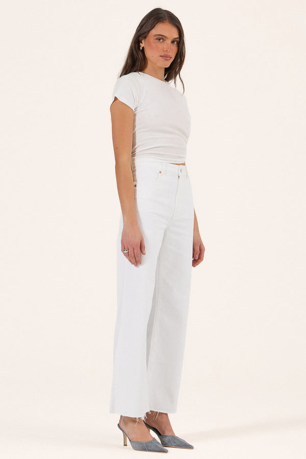 BOTTOMS Rollas Sailor Scoop Jeans - Vintage White