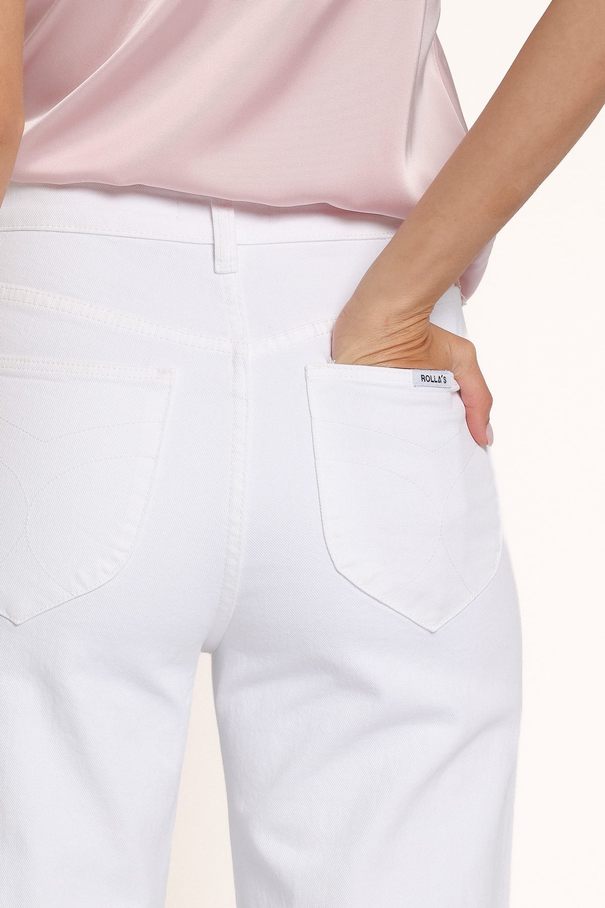 BOTTOMS Rollas Sailor Scoop Jeans - Vintage White
