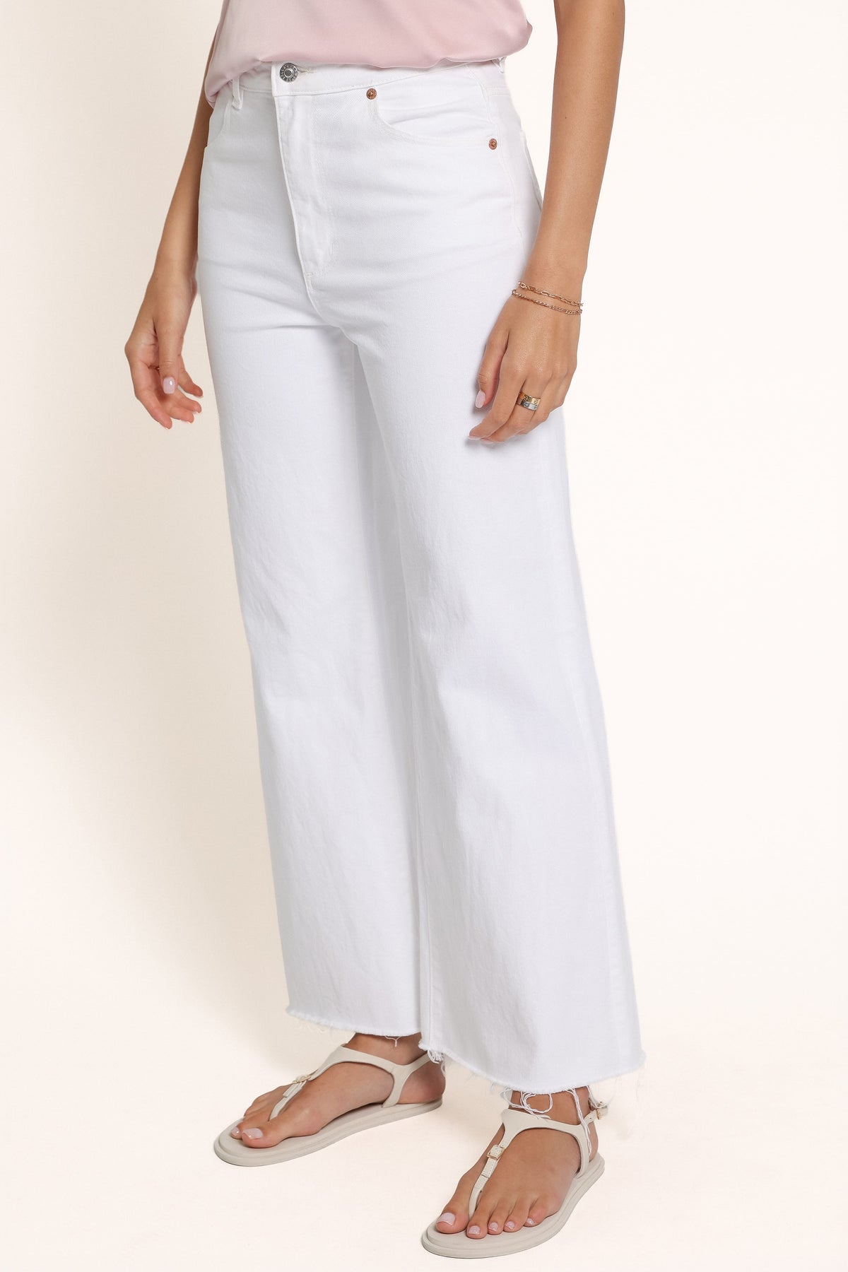 BOTTOMS Rollas Sailor Scoop Jeans - Vintage White