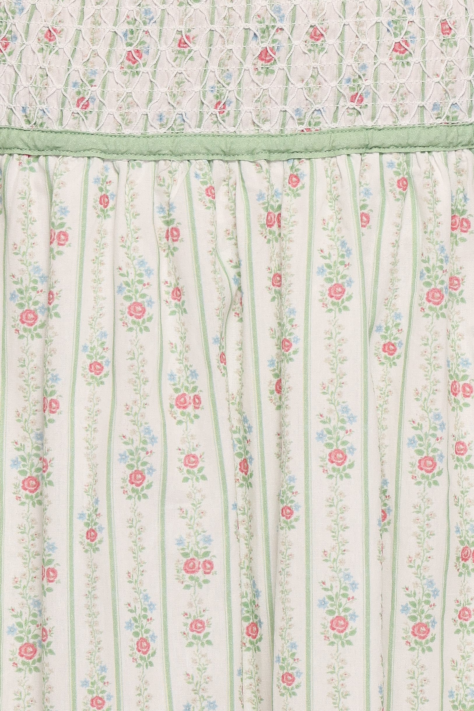 BOTTOMS Saskia Maxi Skirt - Green Wallpaper Floral