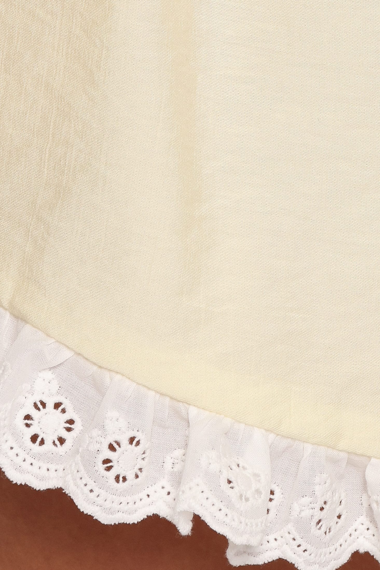 BOTTOMS Sharn Lace Trim Shorts - Butter Yellow