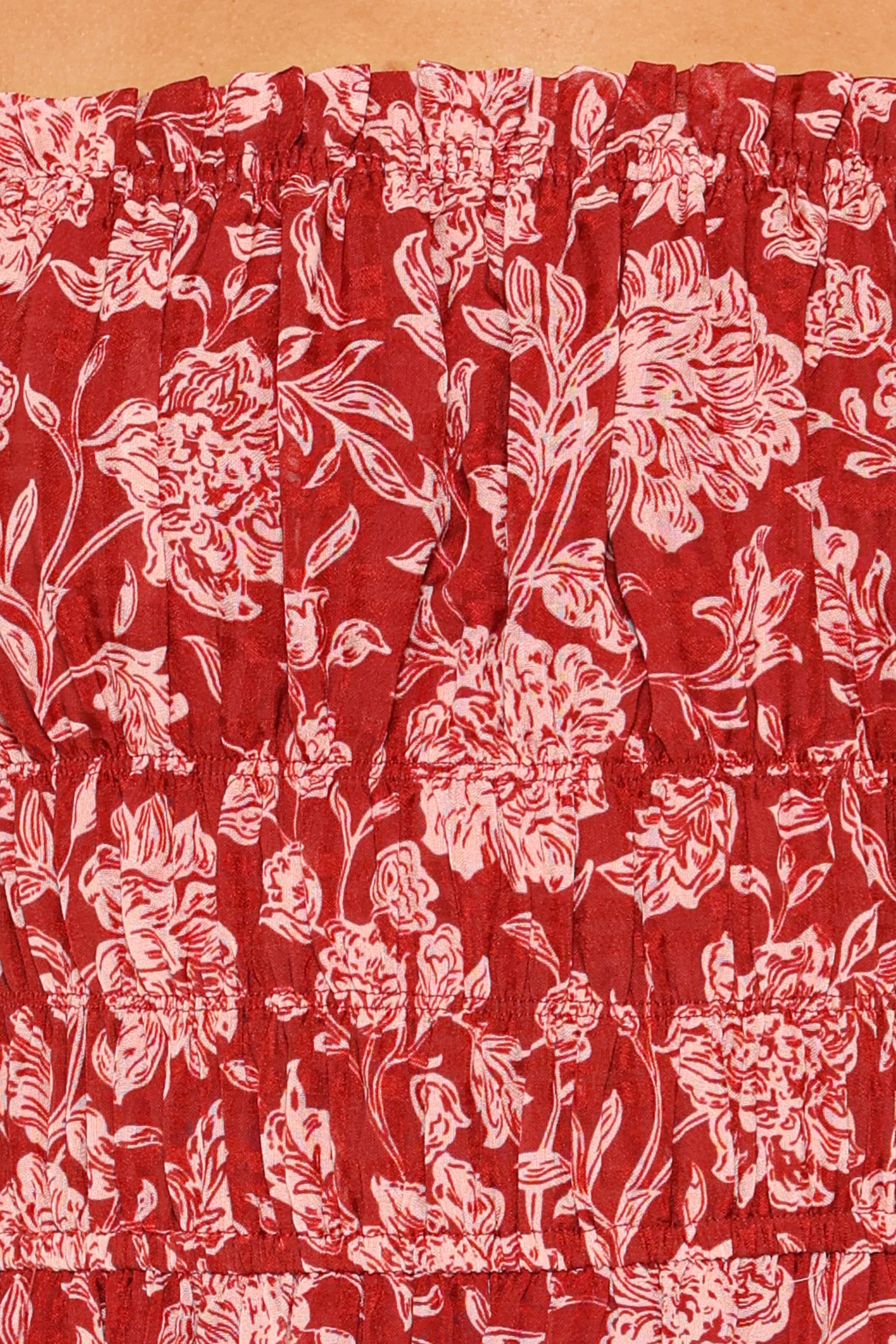 DRESSES Aine Midi Dress - Red Floral
