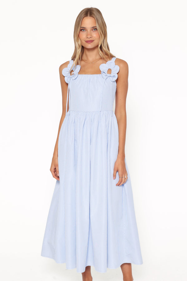 DRESSES Alden Maxi Dress - Baby Blue Gingham