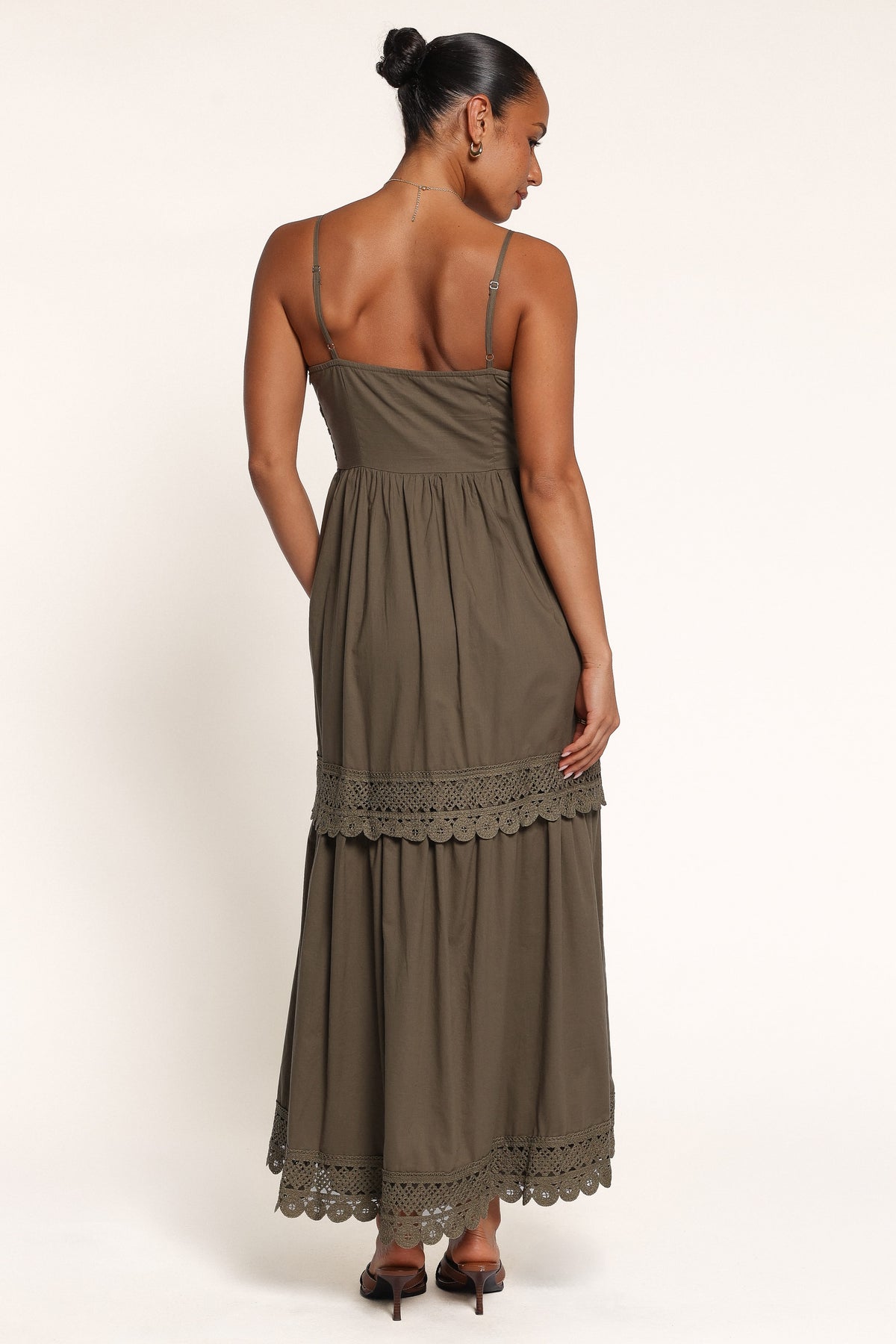 DRESSES Alorina Midi Dress - Olive Green