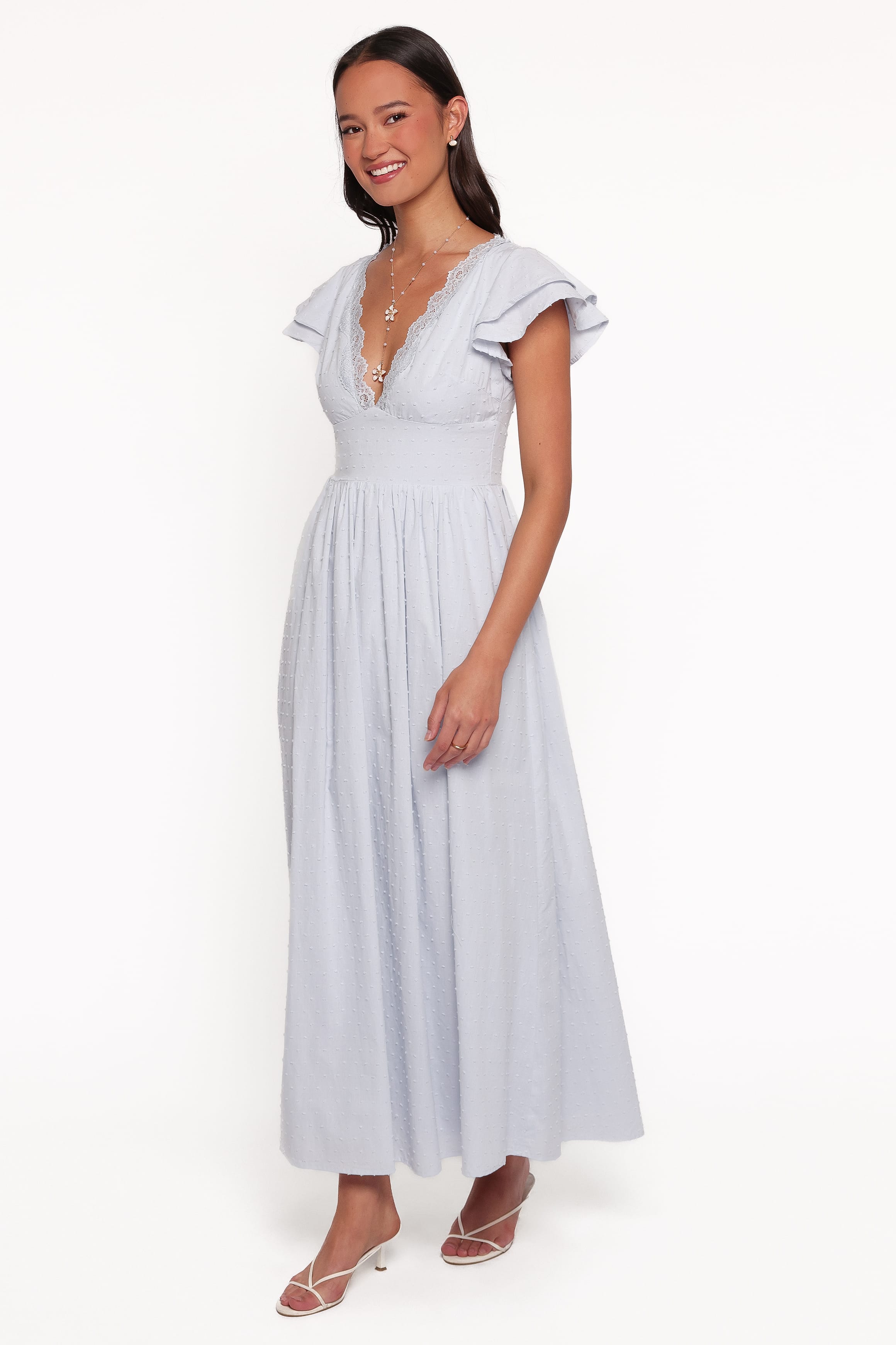 DRESSES Angelica Midi Dress - Icy Blue