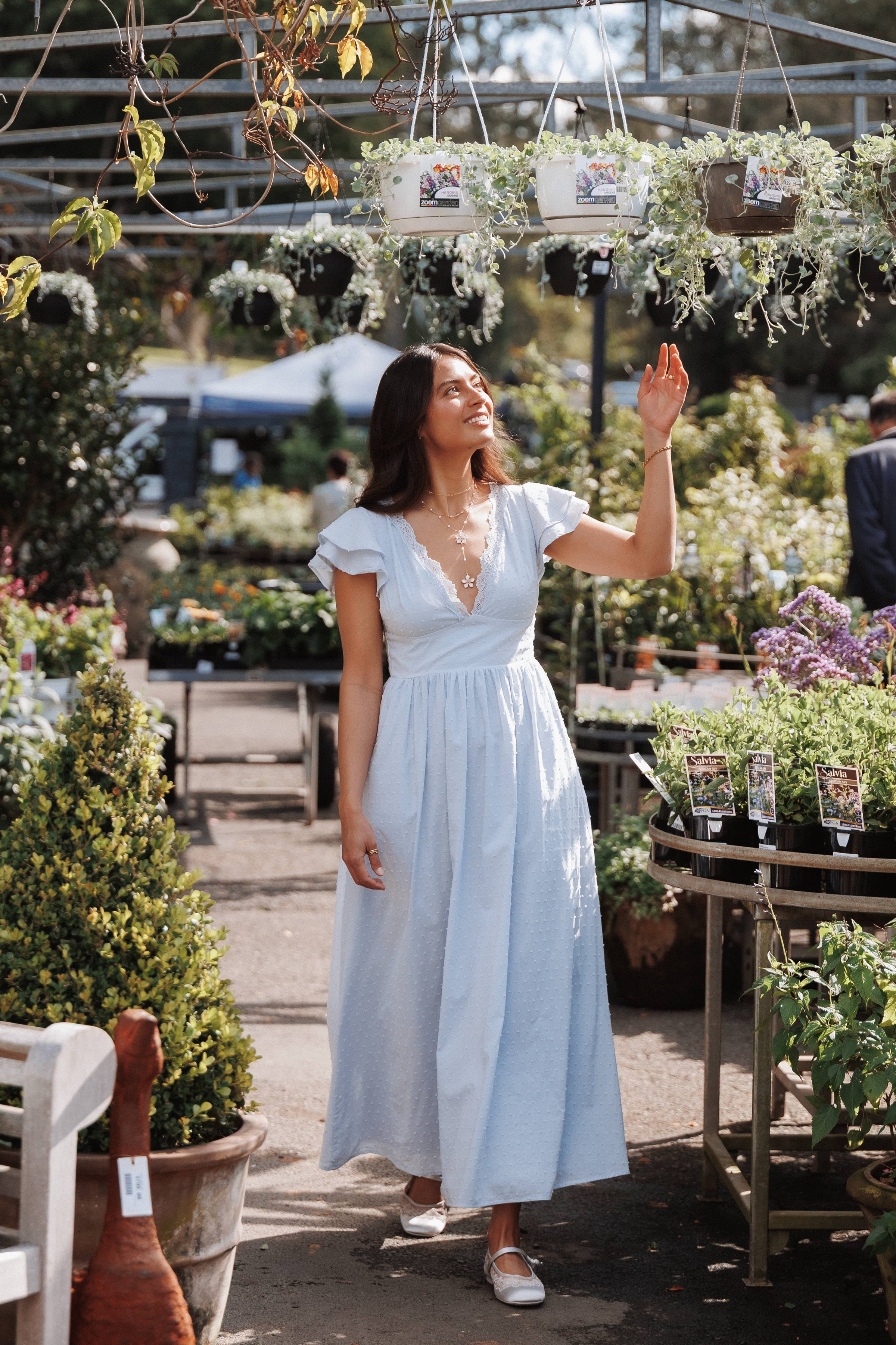 DRESSES Angelica Midi Dress - Icy Blue