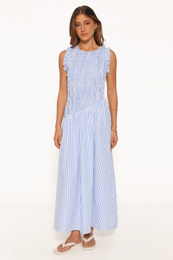 DRESSES Arleigh Maxi Dress - Blue/White Stripe