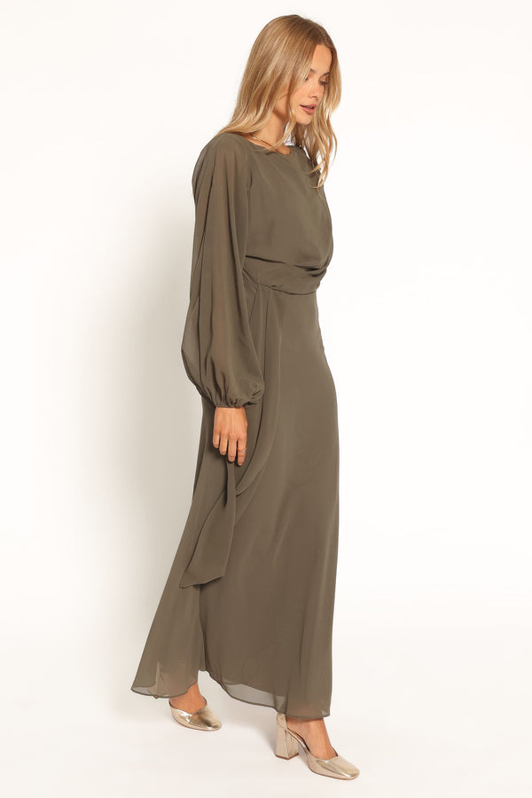 DRESSES Arnica Maxi Dress - Olive Green