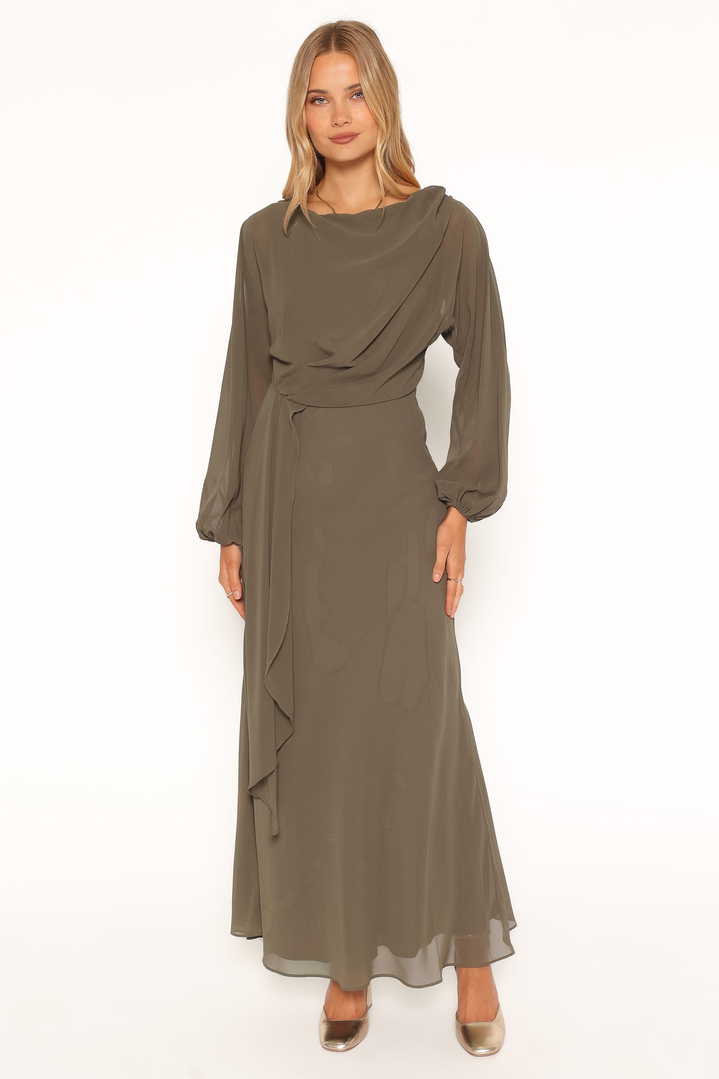 DRESSES Arnica Maxi Dress - Olive Green
