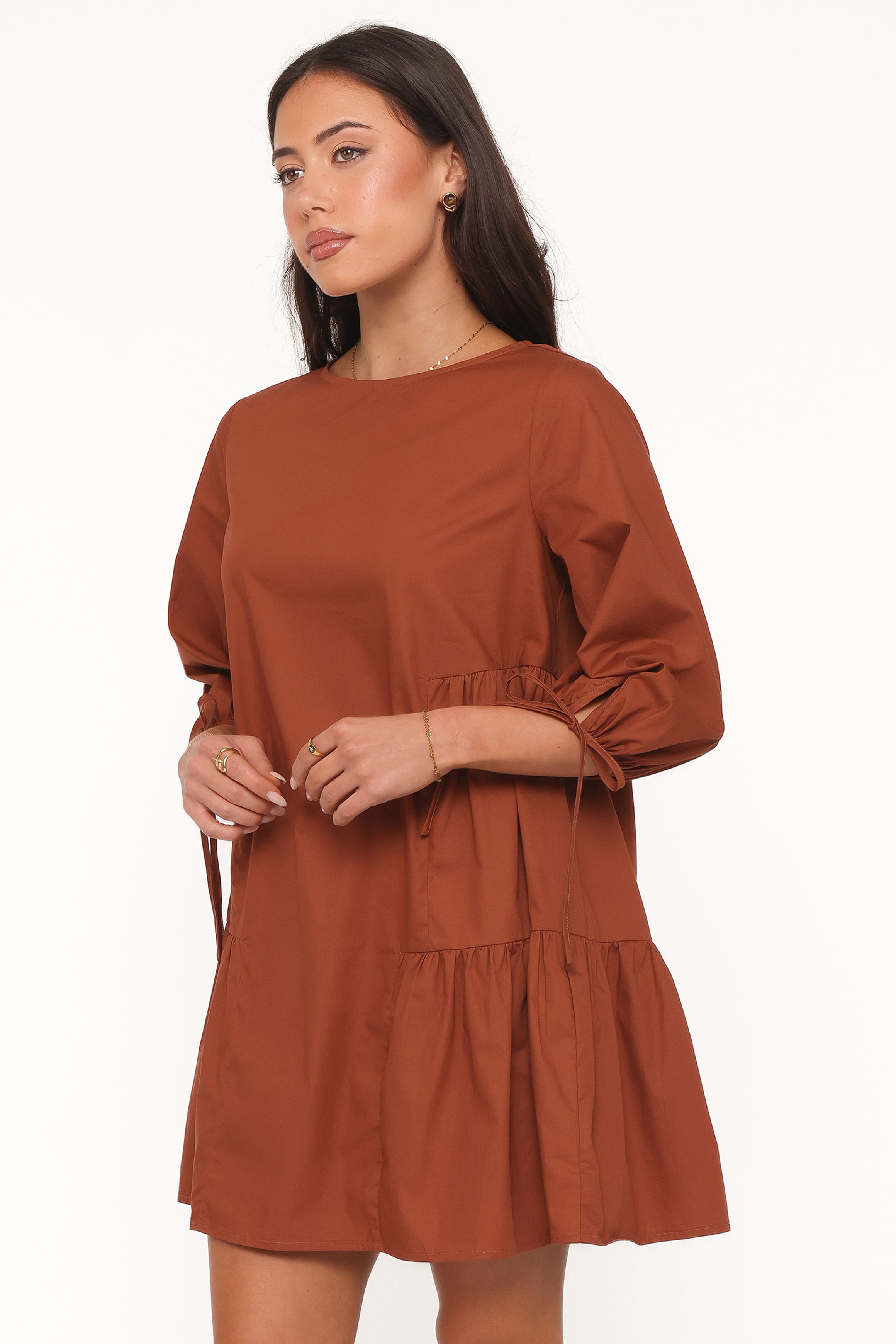 DRESSES Arthur Long Sleeve Mini Dress - Camel