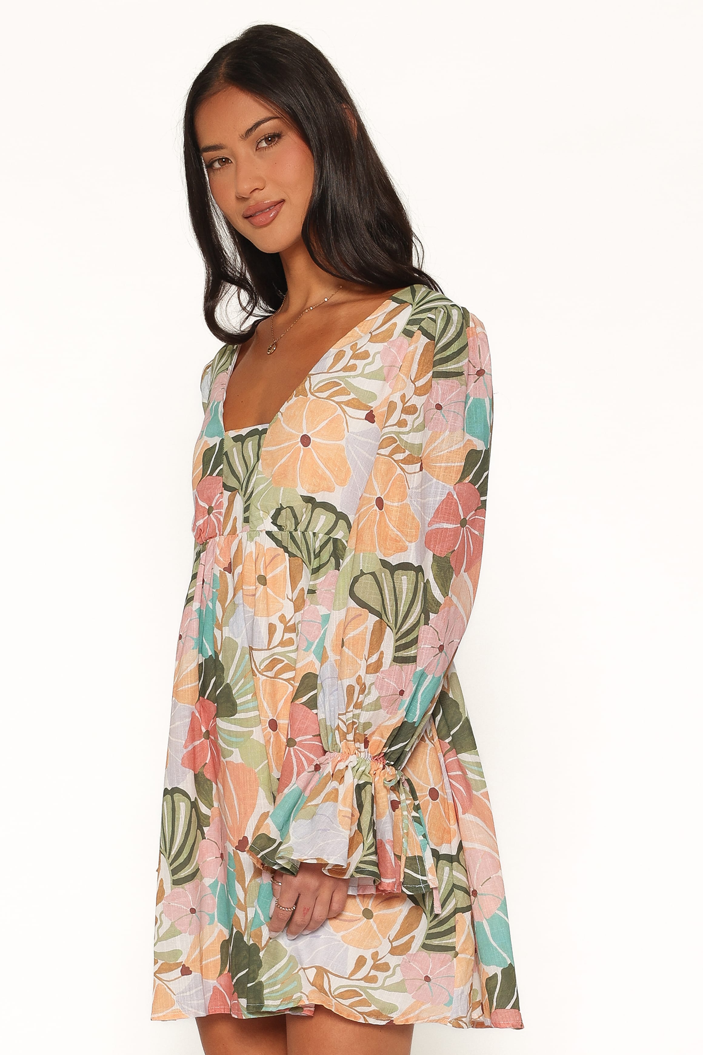 DRESSES Aruna Mini Dress - Retro Orange Floral