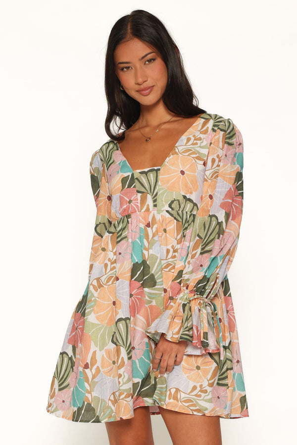 DRESSES Aruna Mini Dress - Retro Orange Floral