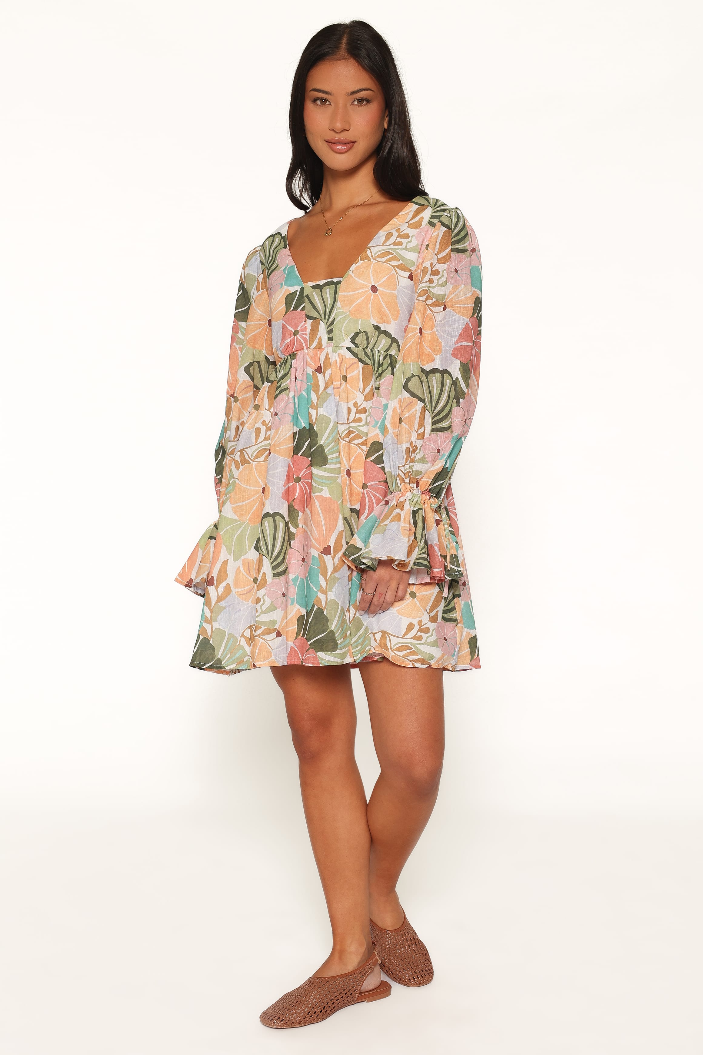 DRESSES Aruna Mini Dress - Retro Orange Floral