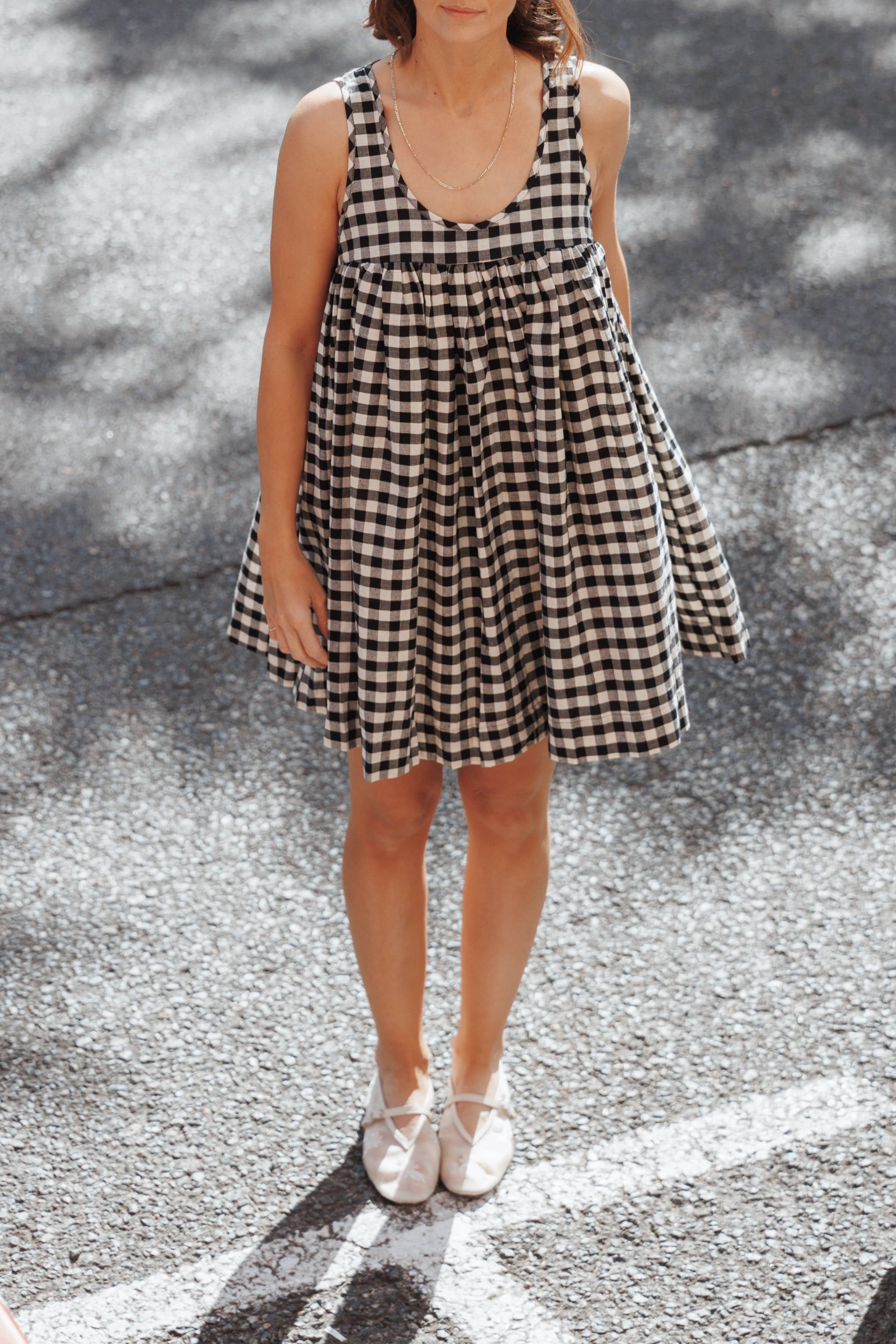 DRESSES Atria Mini Dress - Black Cream Gingham