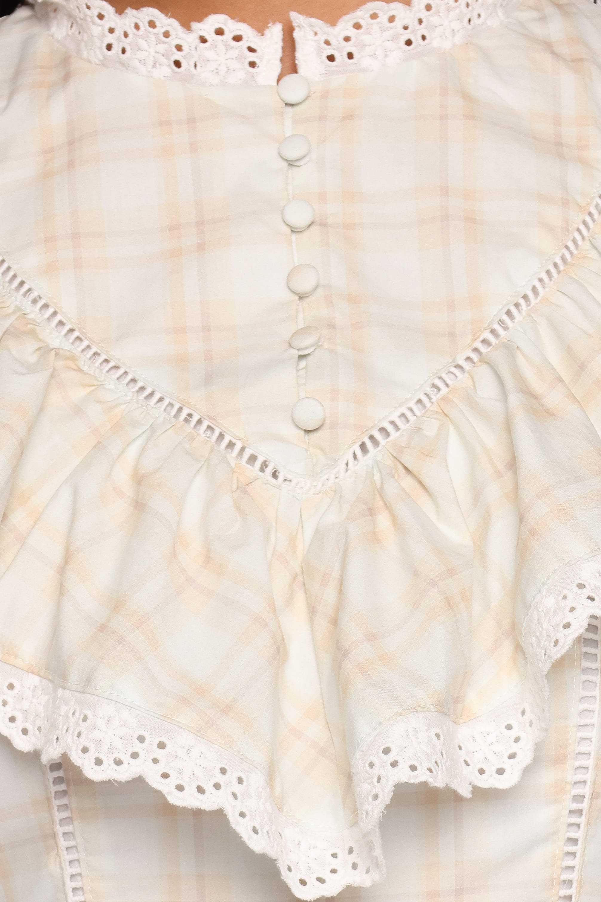 DRESSES Benowa Mini Dress - Butter Yellow Plaid