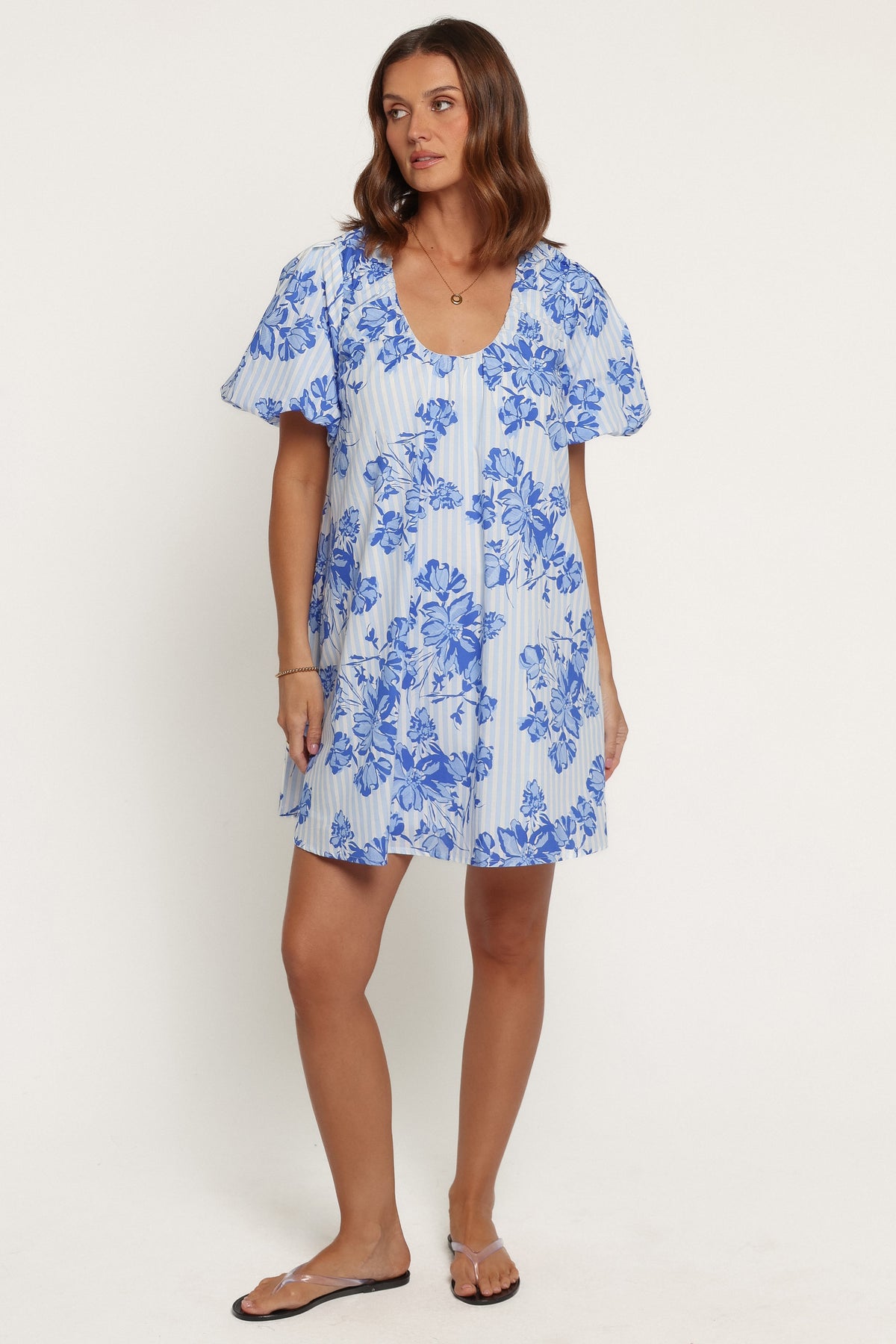 DRESSES Bertine Mini Dress - Paisley Blue Stripe