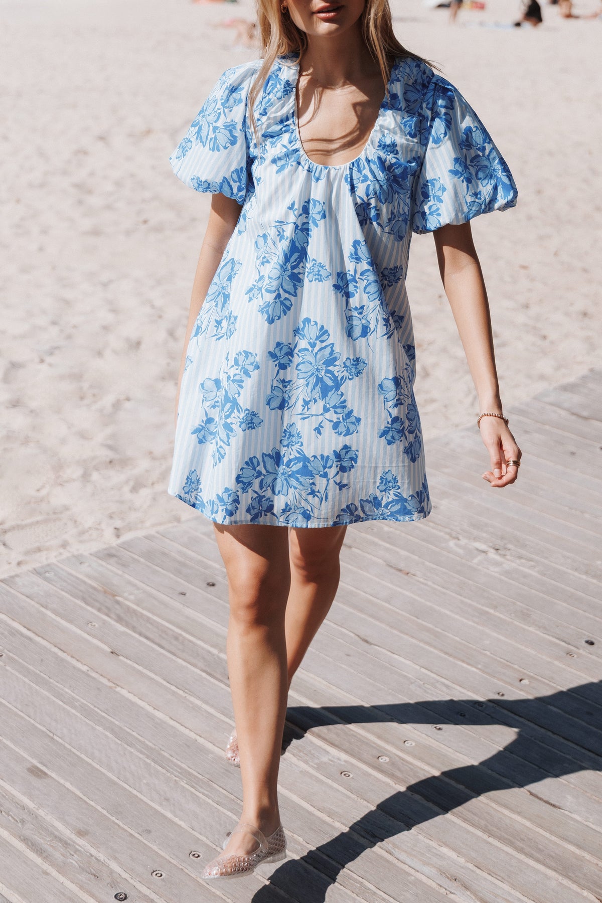 DRESSES Bertine Mini Dress - Paisley Blue Stripe