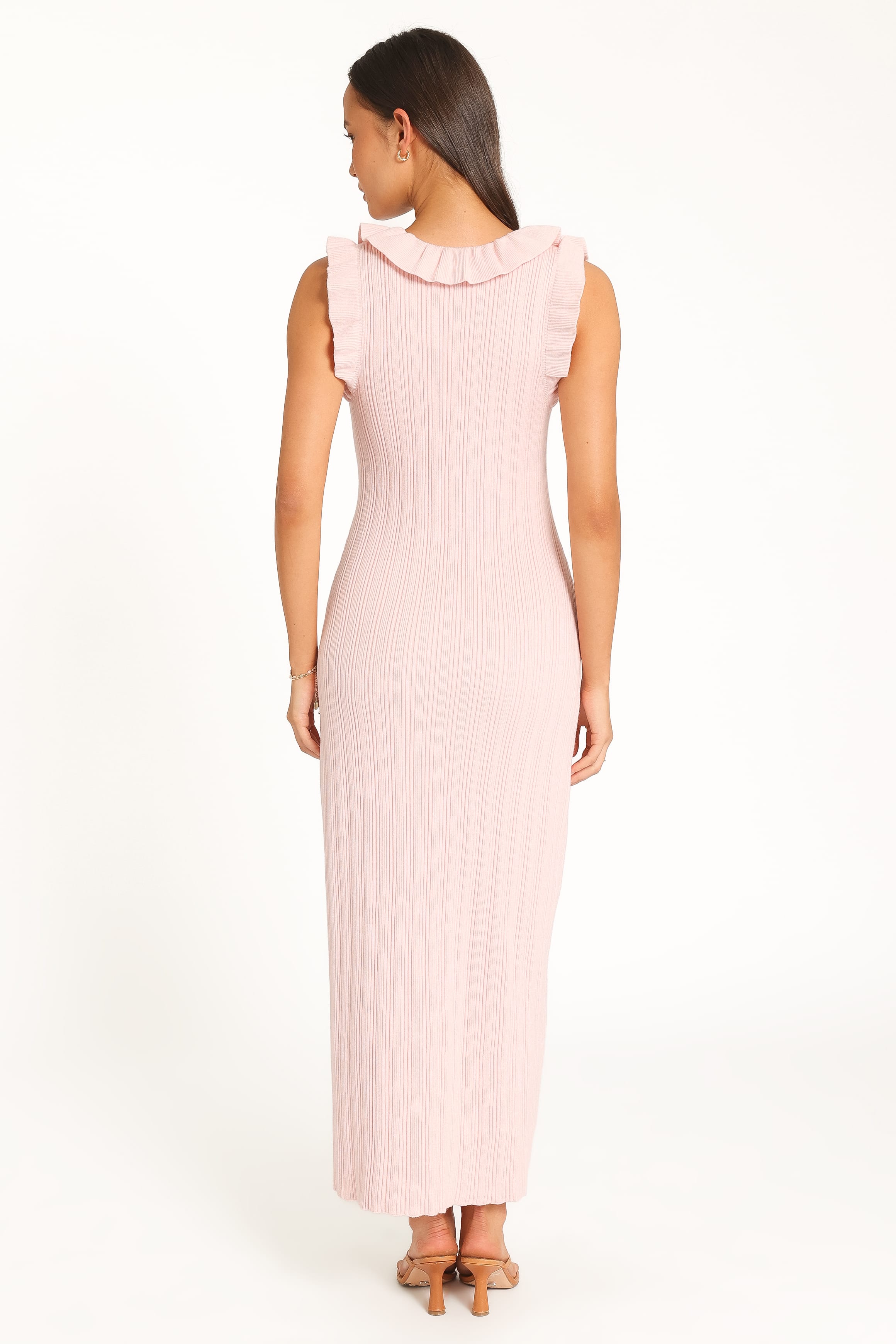 DRESSES Beverly Frill Knit Maxi Dress - Fairy Floss Pink