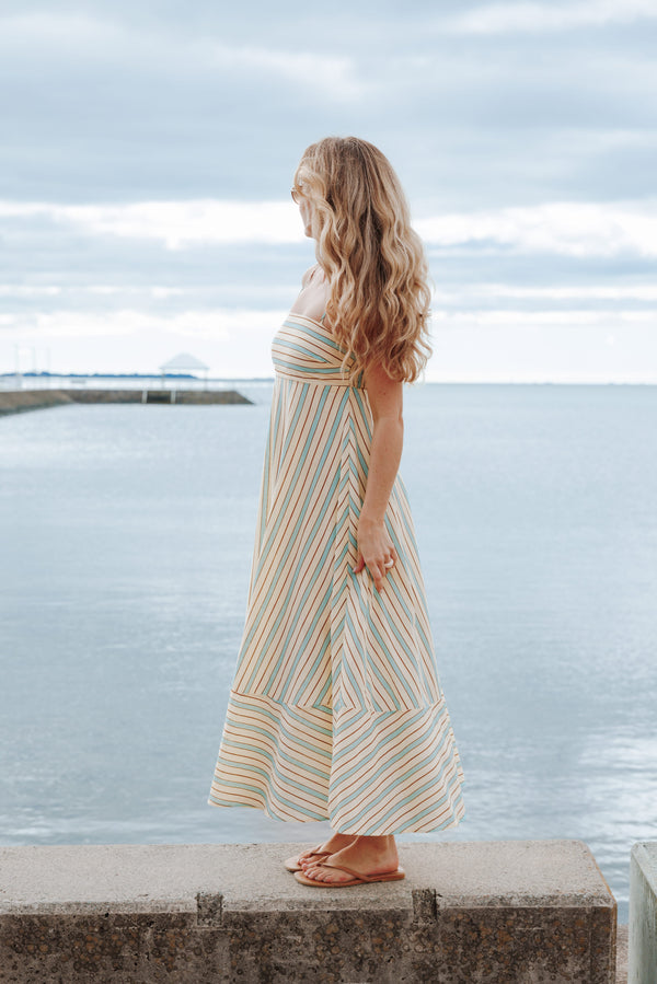 DRESSES Brea Maxi Dress - Green Stripe