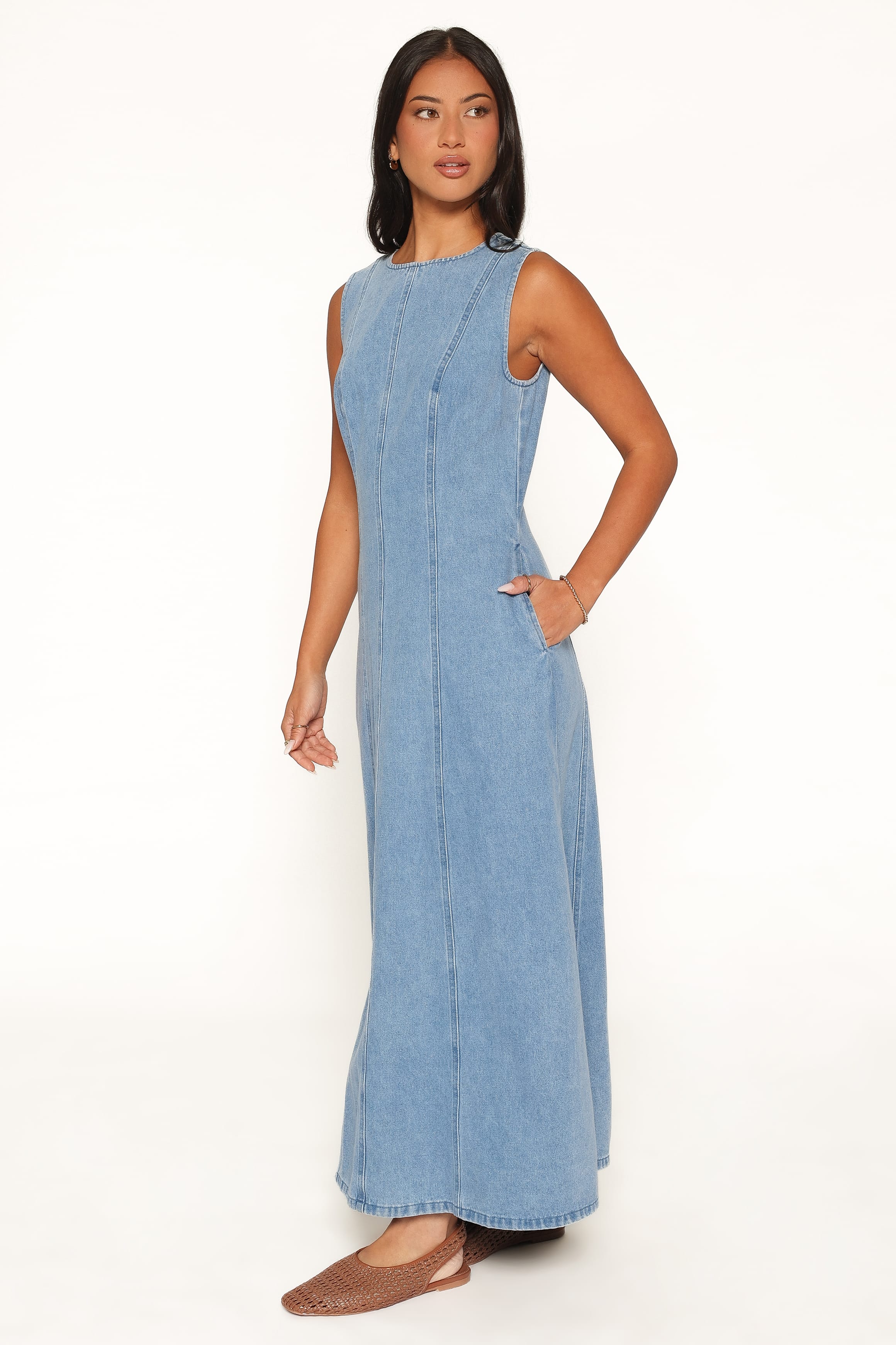 DRESSES Cady Denim Maxi Dress - Blue