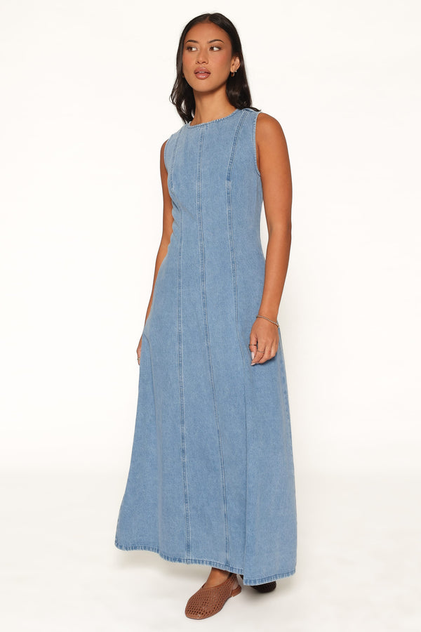 DRESSES Cady Denim Maxi Dress - Blue