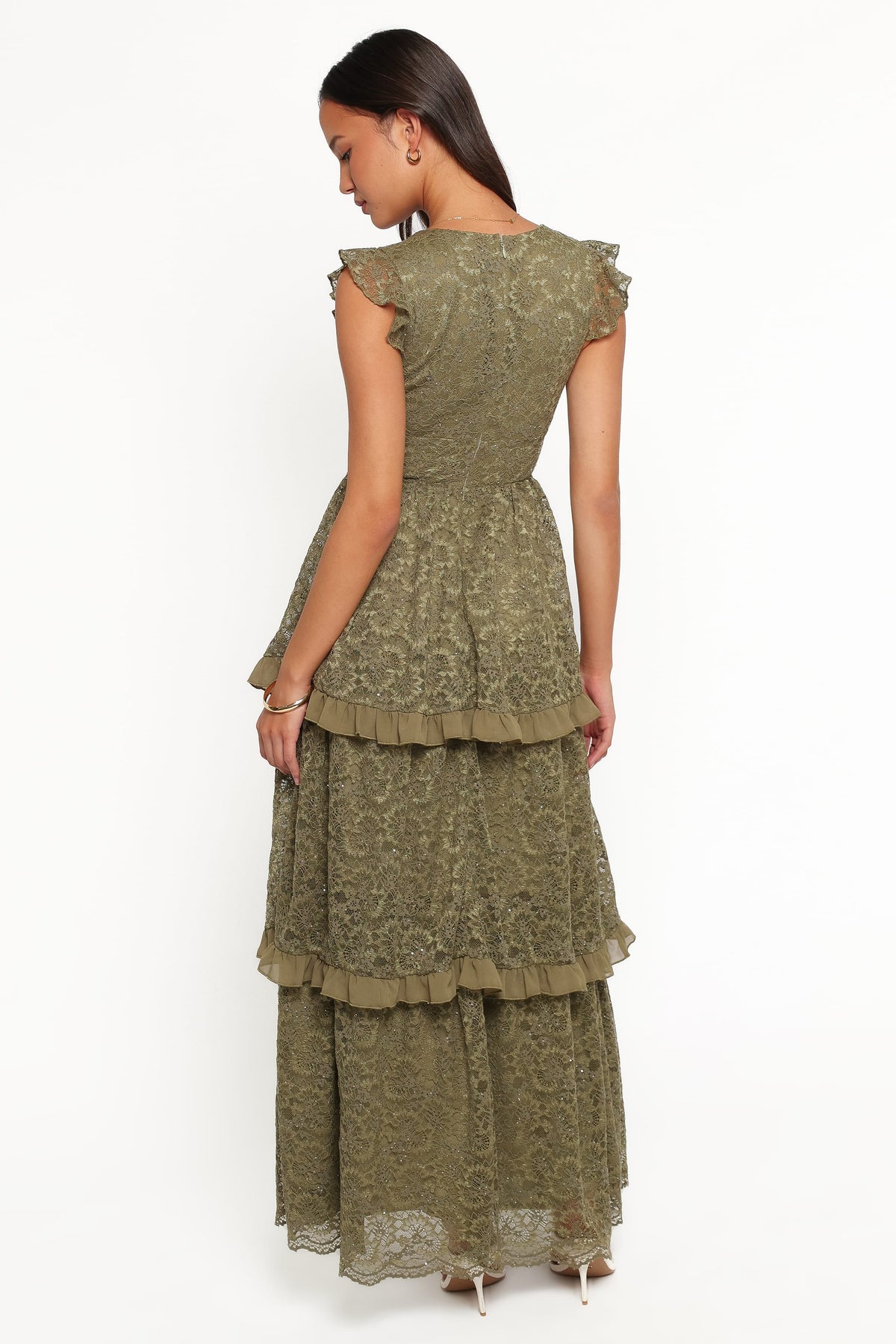DRESSES Cataleya Maxi Dress - Olive Lace