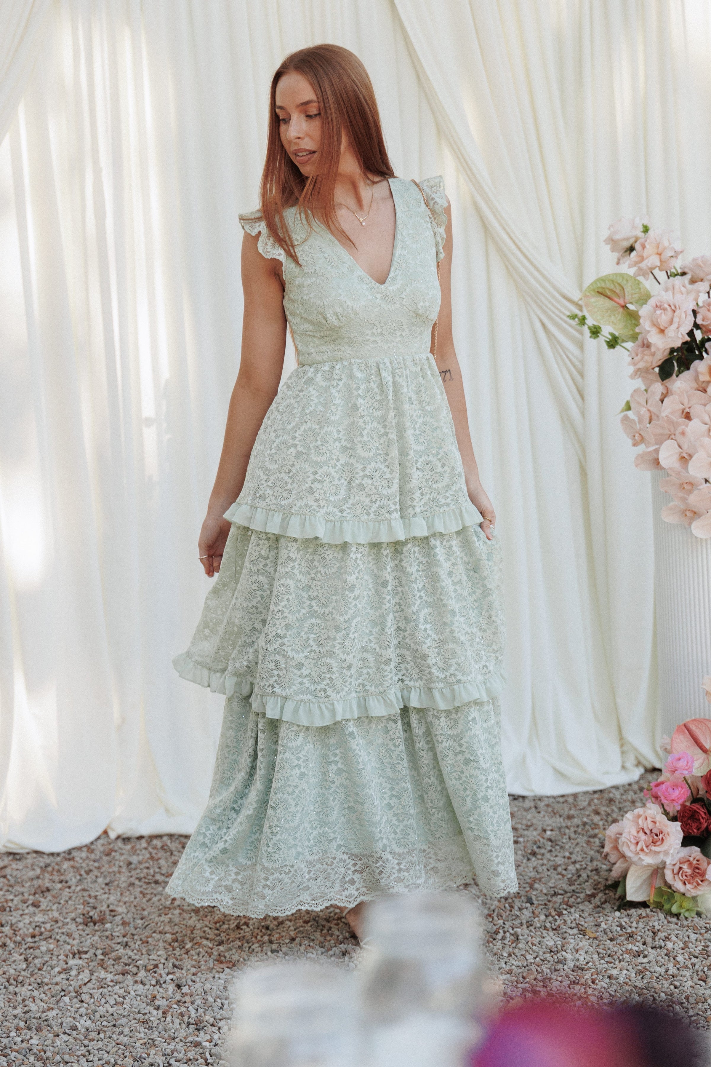 DRESSES Cataleya Maxi Dress - Sage Green