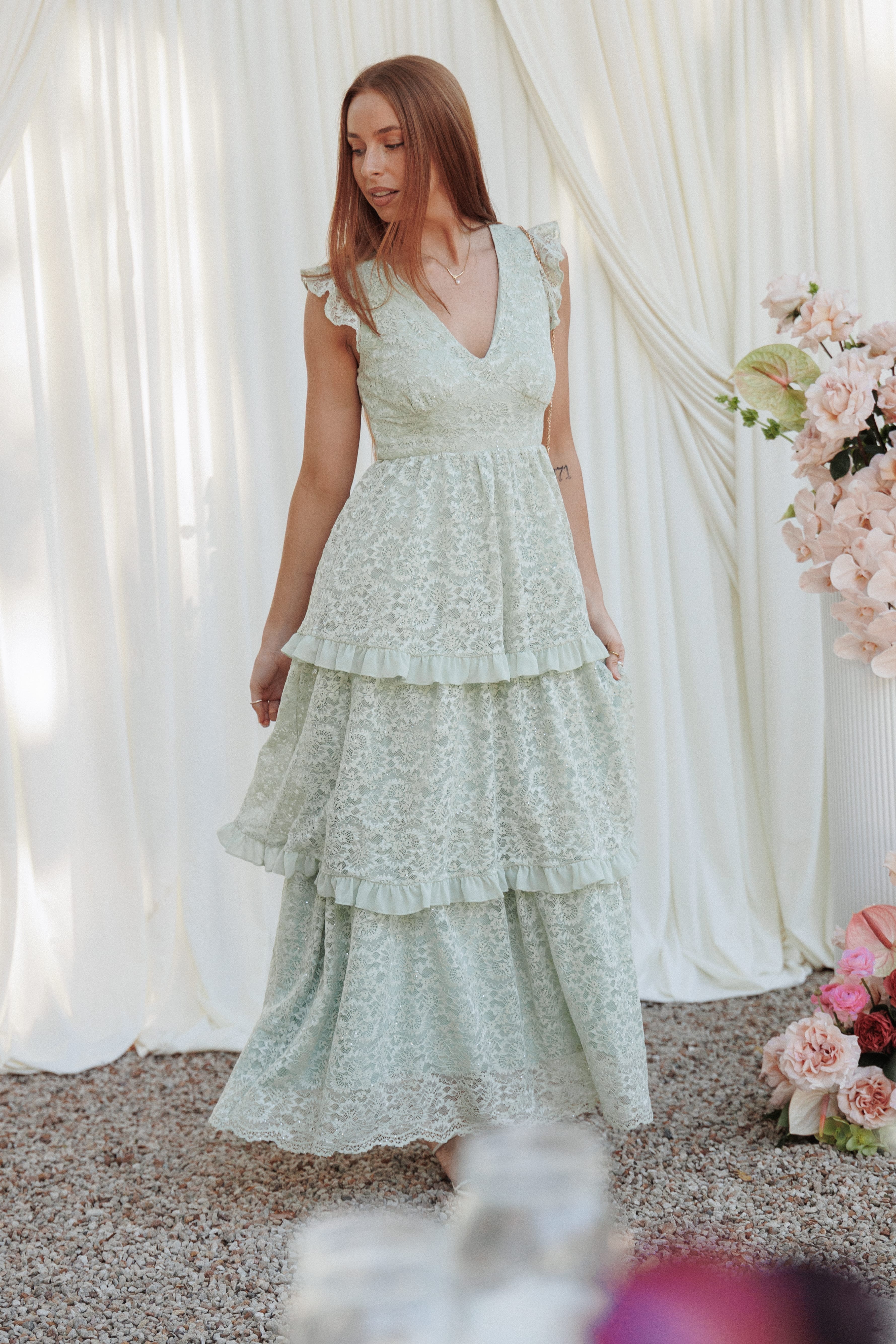 DRESSES Cataleya Maxi Dress - Sage Green