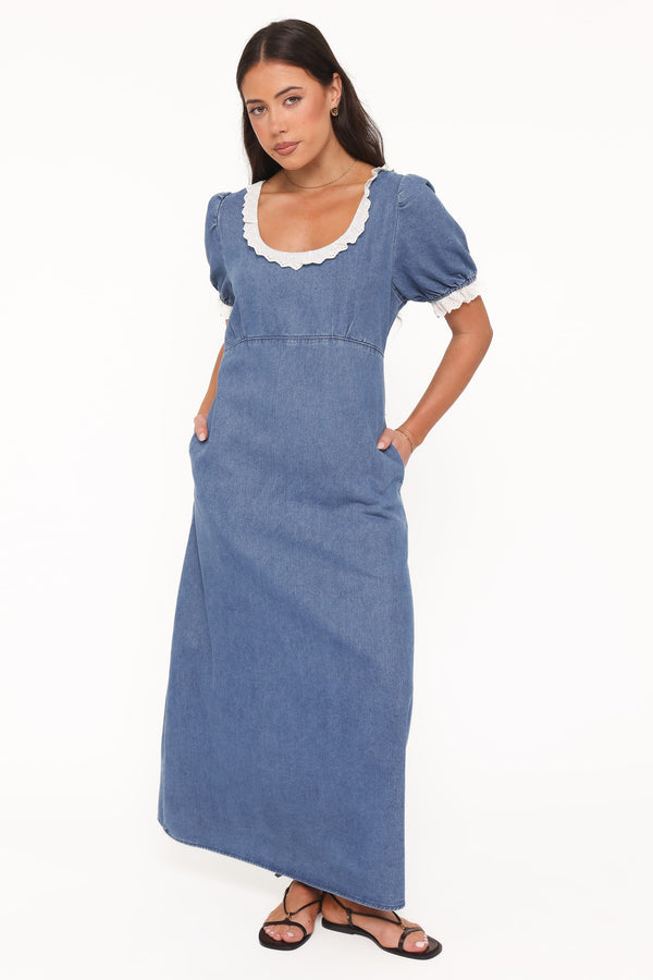 DRESSES Cindy Midi Dress - Indigo