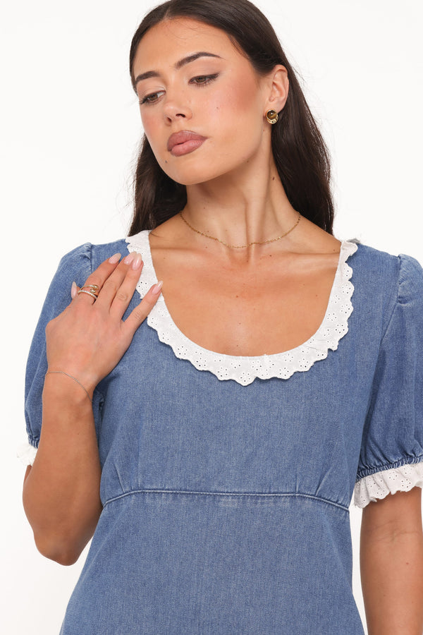 DRESSES Cindy Midi Dress - Indigo