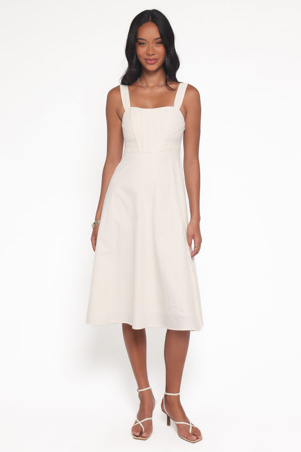 DRESSES Cosima Midi Dress - Cream