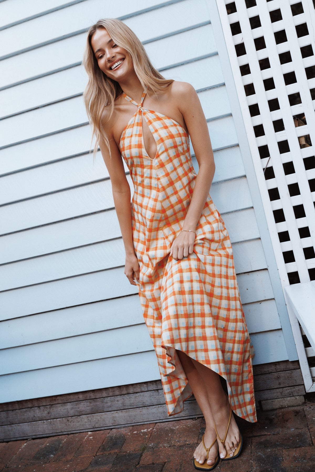 DRESSES Costello Maxi Dress - Multi Orange