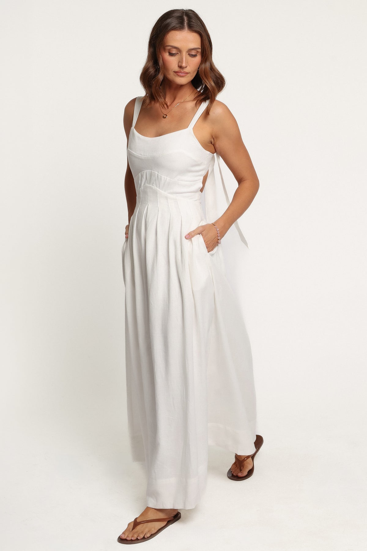 DRESSES Dante Midi Dress - White