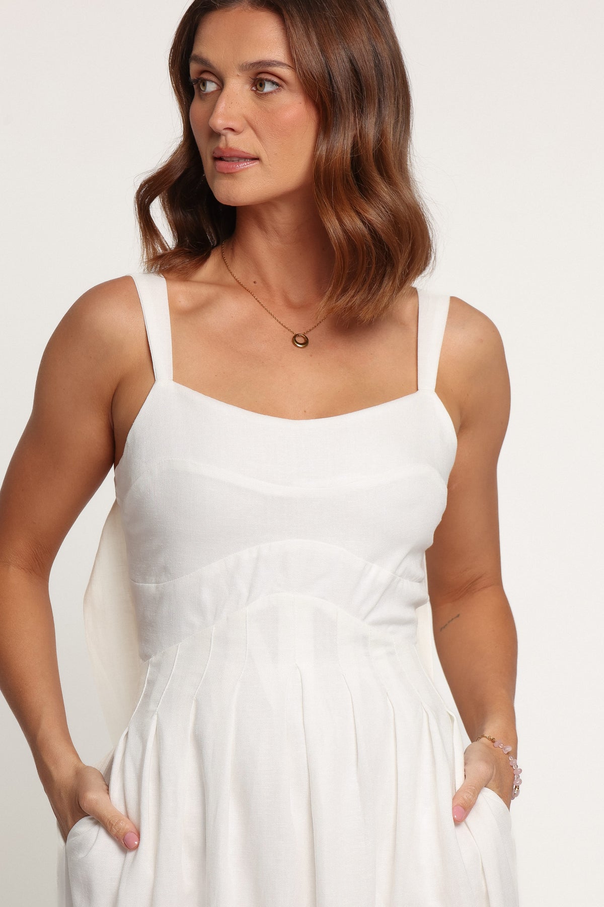 DRESSES Dante Midi Dress - White