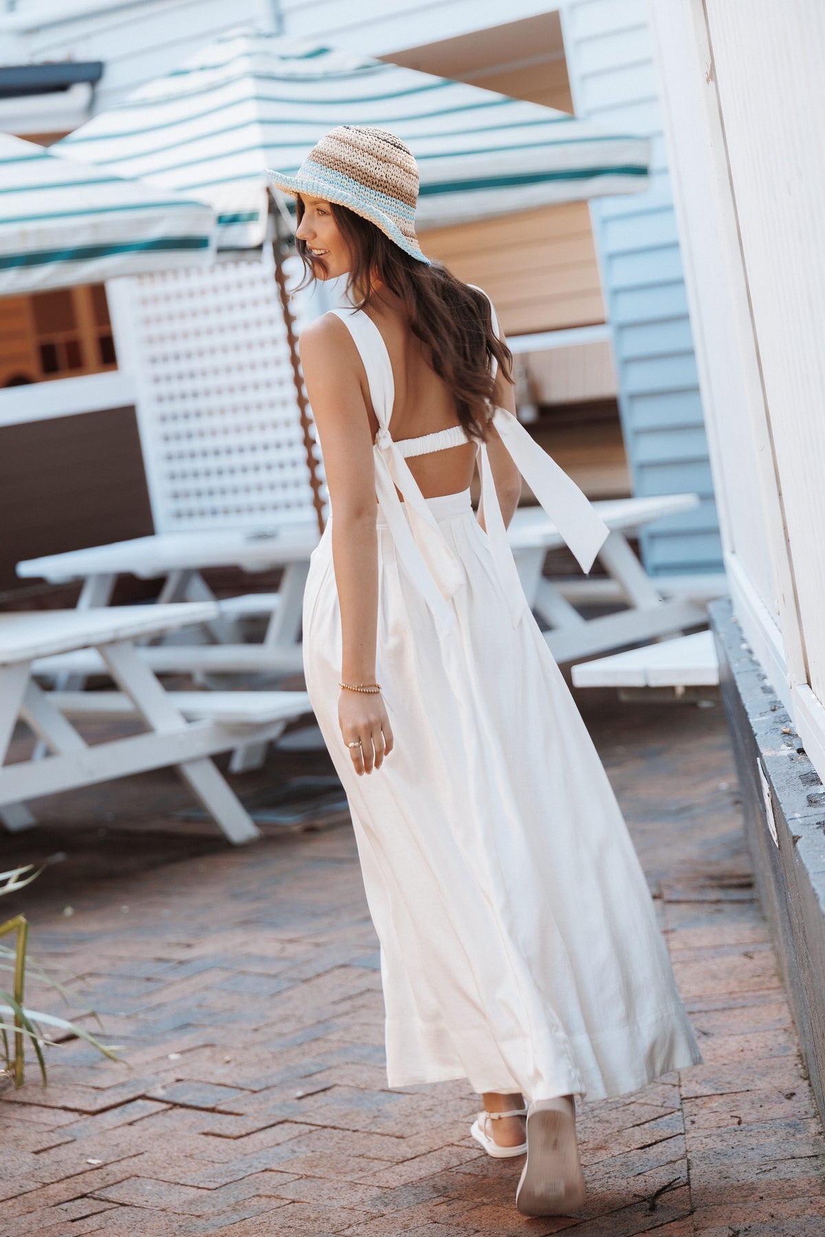DRESSES Dante Midi Dress - White