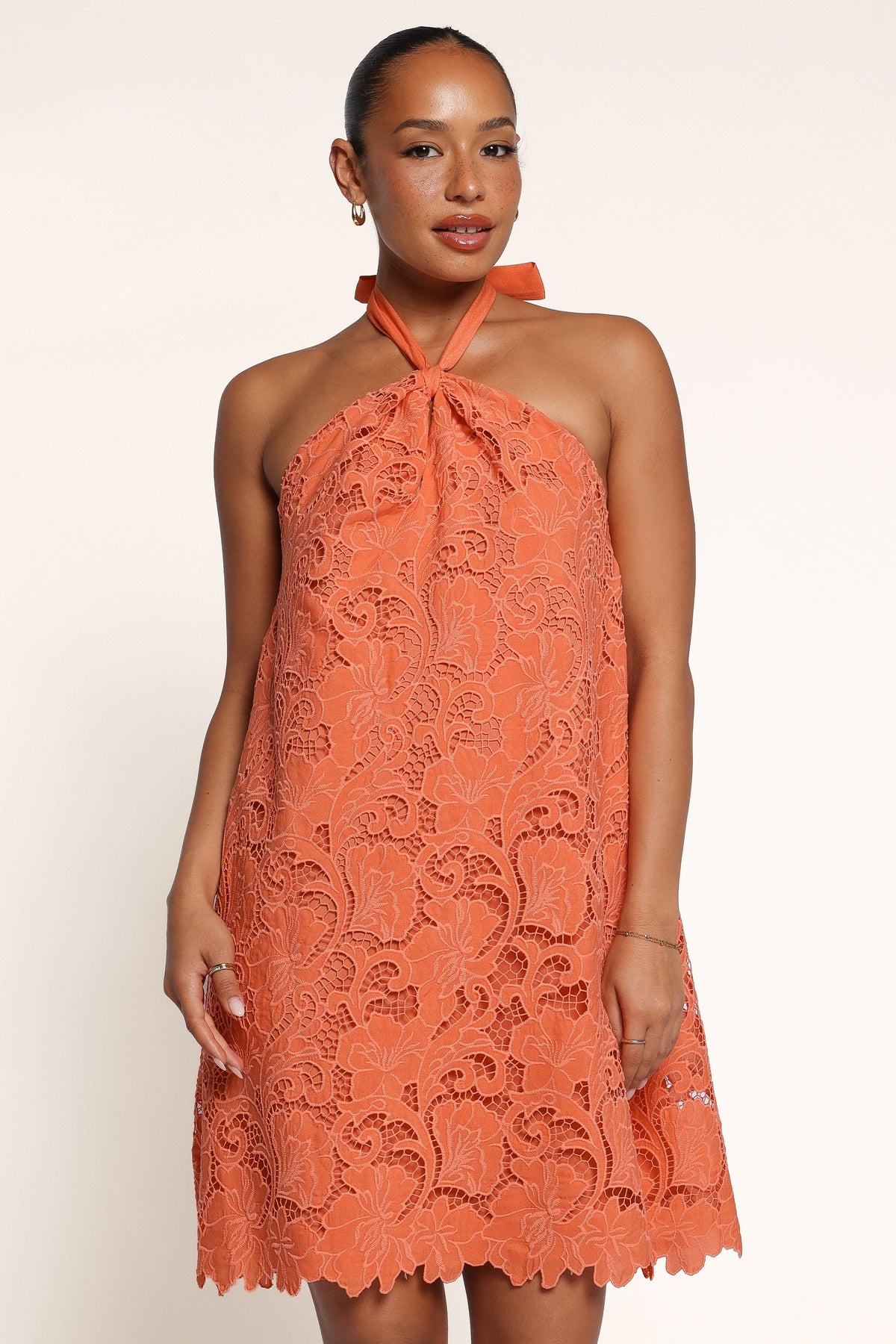 DRESSES Daytana Halter Mini Dress - Coral